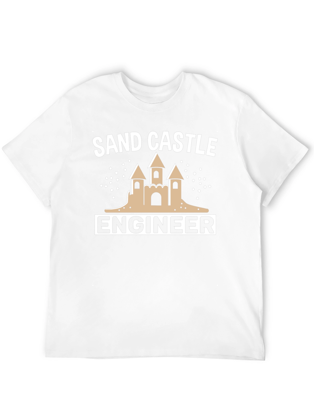 Sandcastle Engineer T-Shirt - Black Cotton Tee