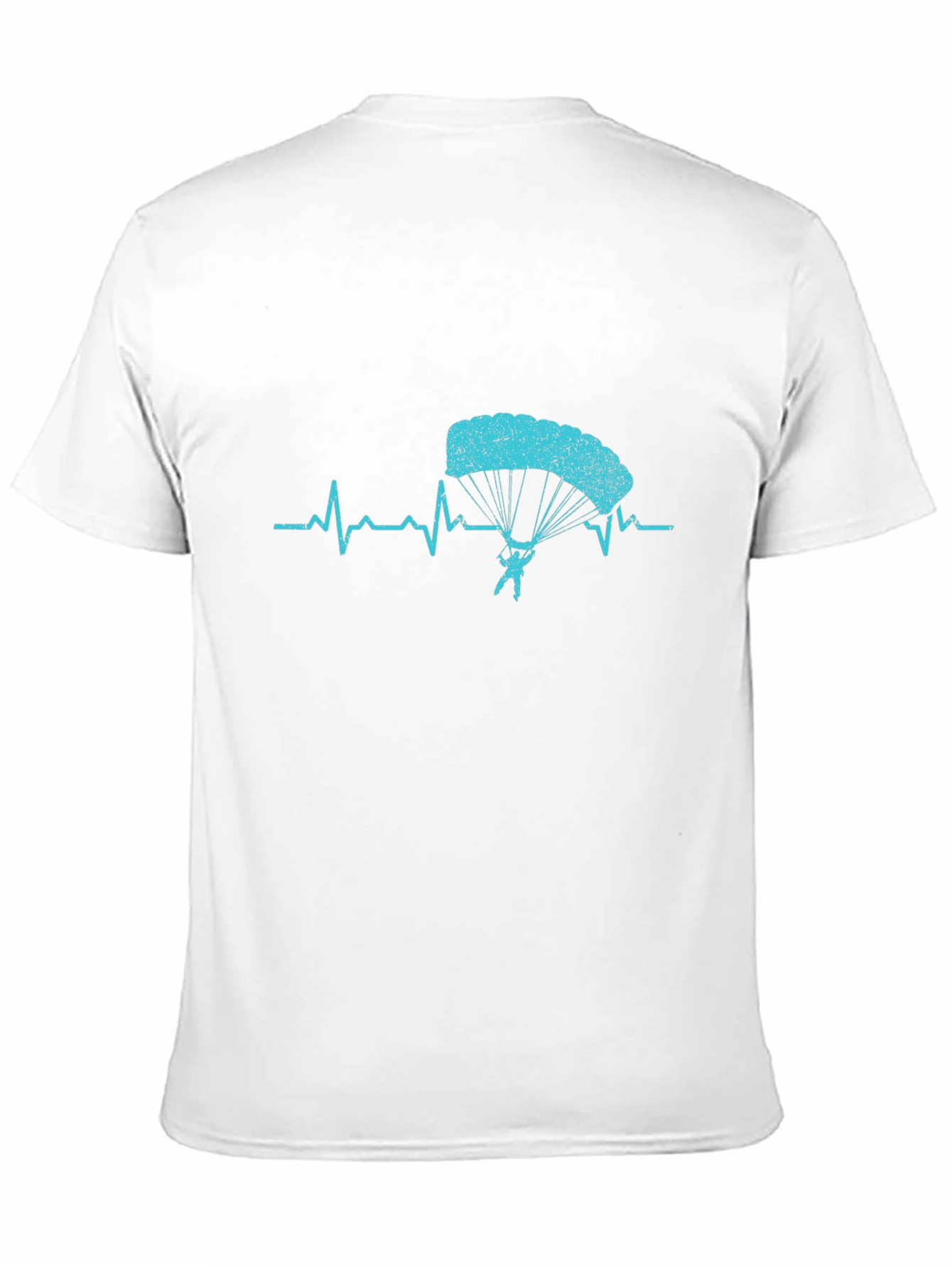Skydiving Heartbeat T-Shirt - Black