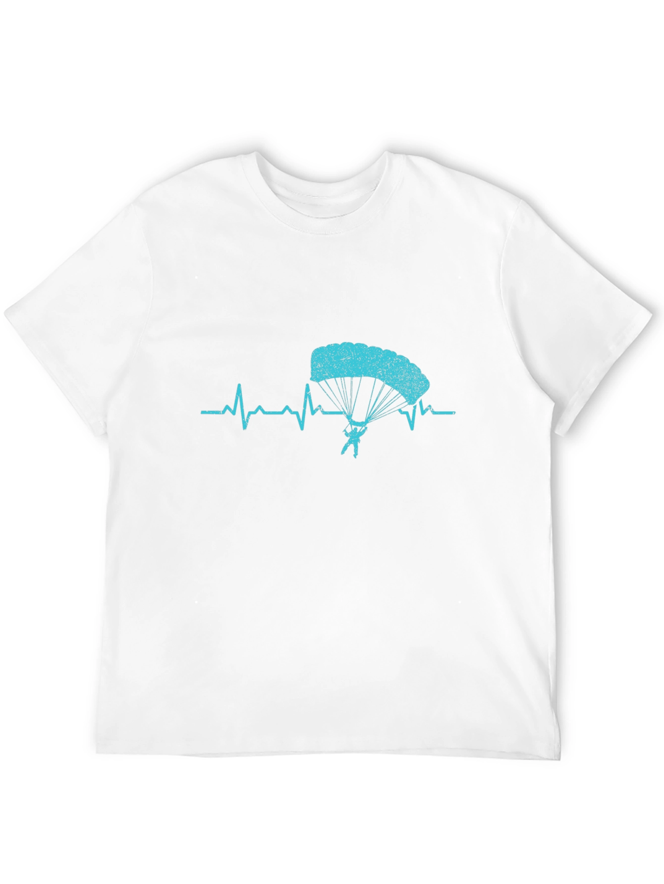 Skydiving Heartbeat T-Shirt - Black