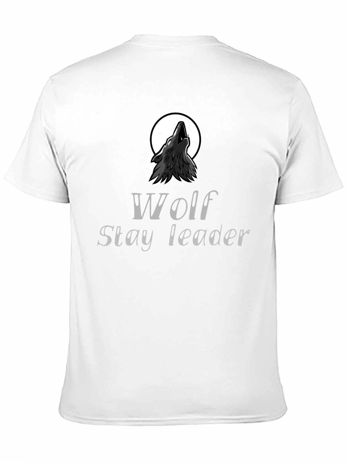 Wolf Stay Leader Black T-Shirt