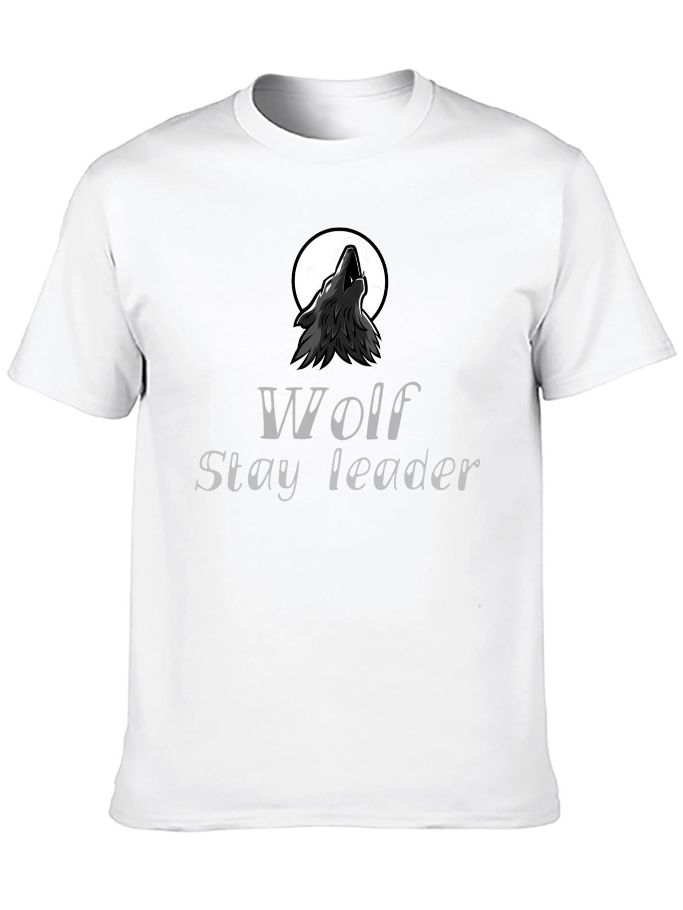 Wolf Stay Leader Black T-Shirt