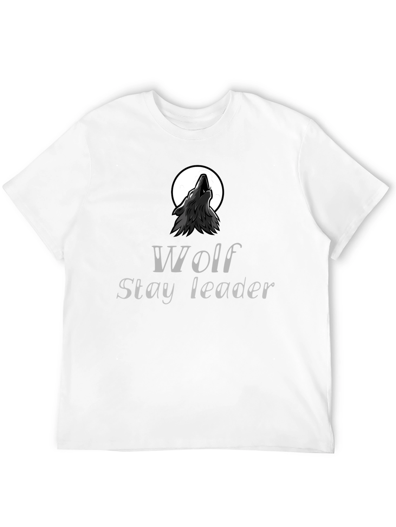 Wolf Stay Leader Black T-Shirt