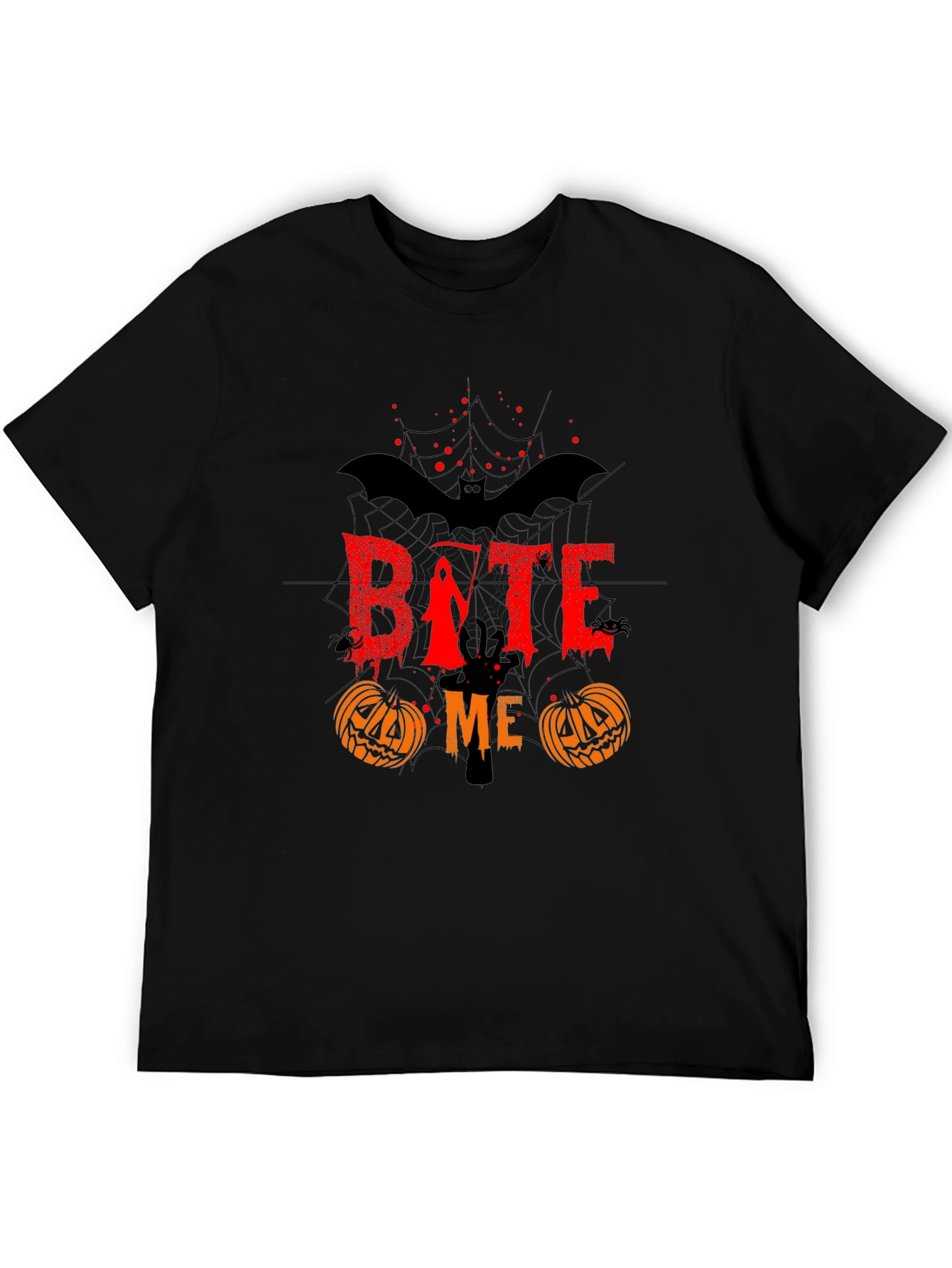 Bite Me Halloween Graphic T-Shirt