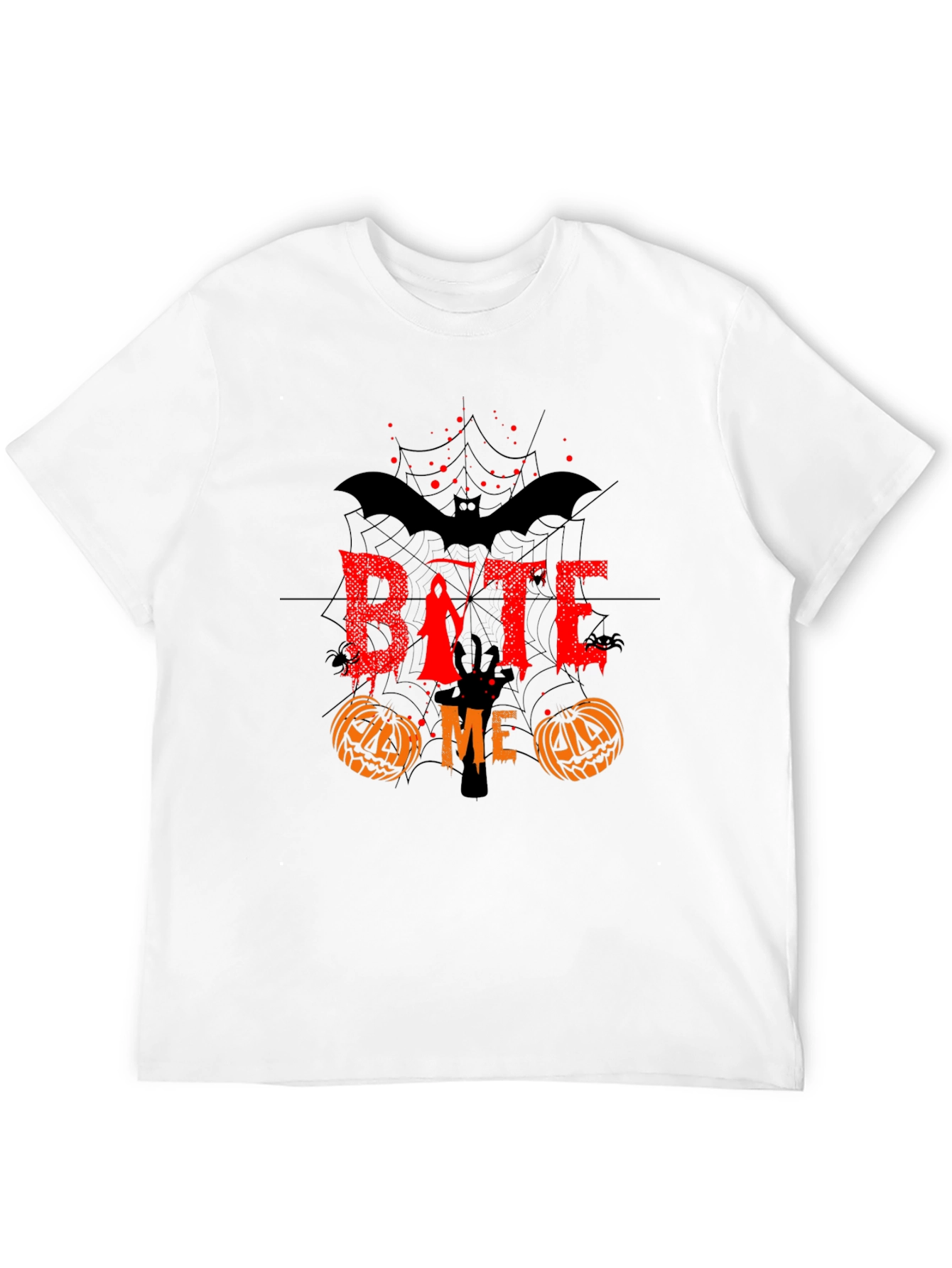 Bite Me Halloween Graphic T-Shirt