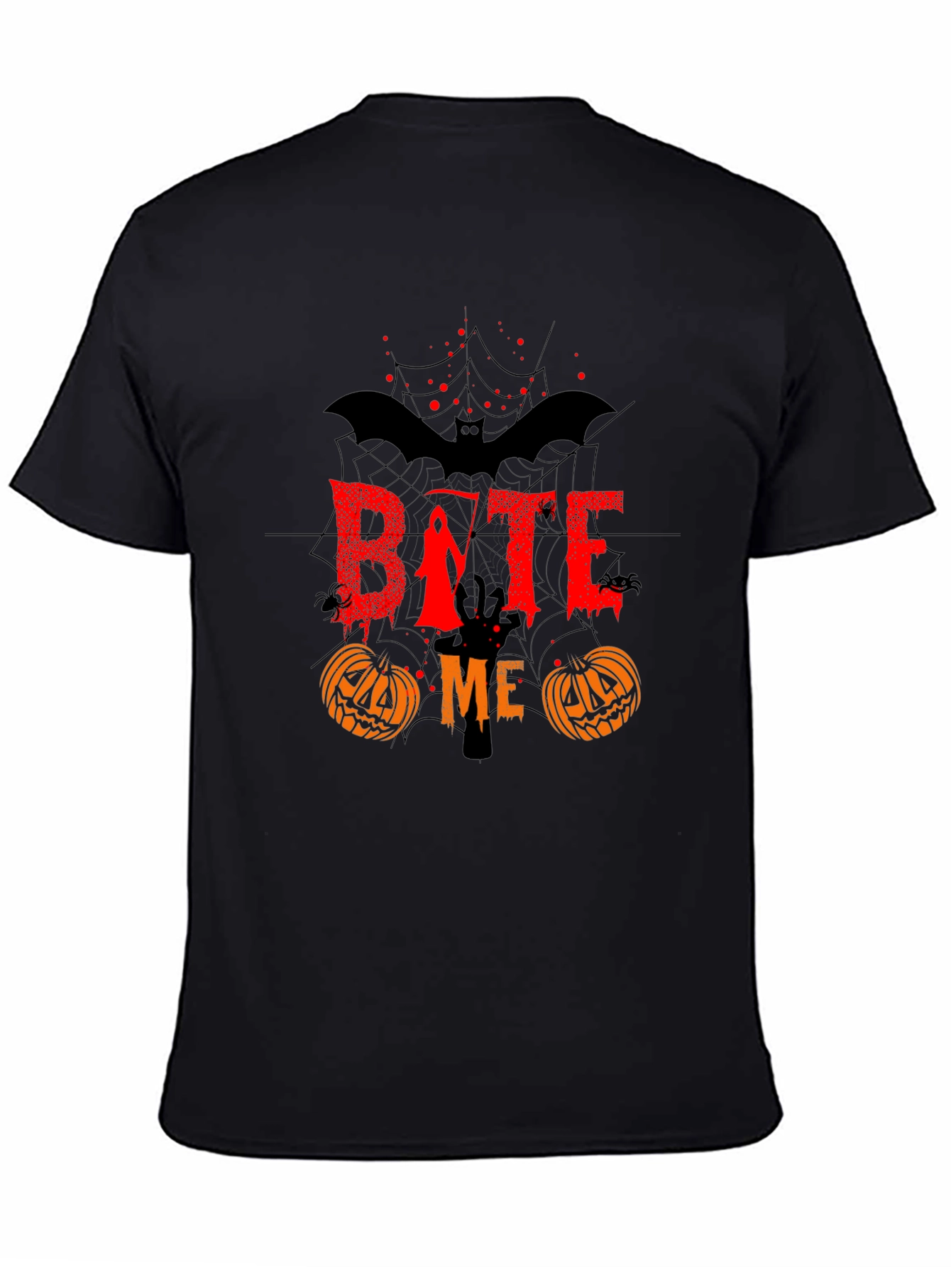 Bite Me Halloween Graphic T-Shirt