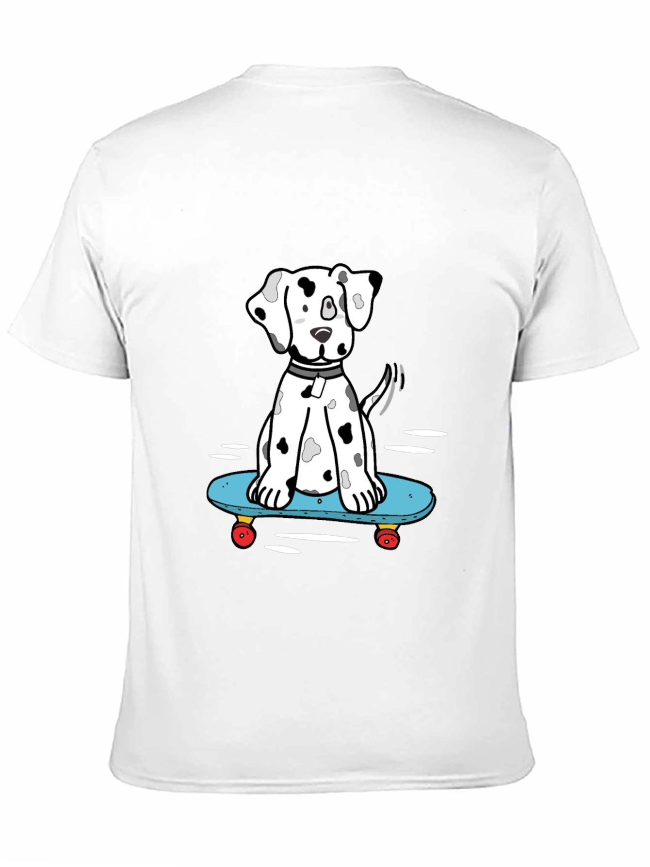 Dalmatian Skateboarding T-Shirt - Cool Graphic Tee