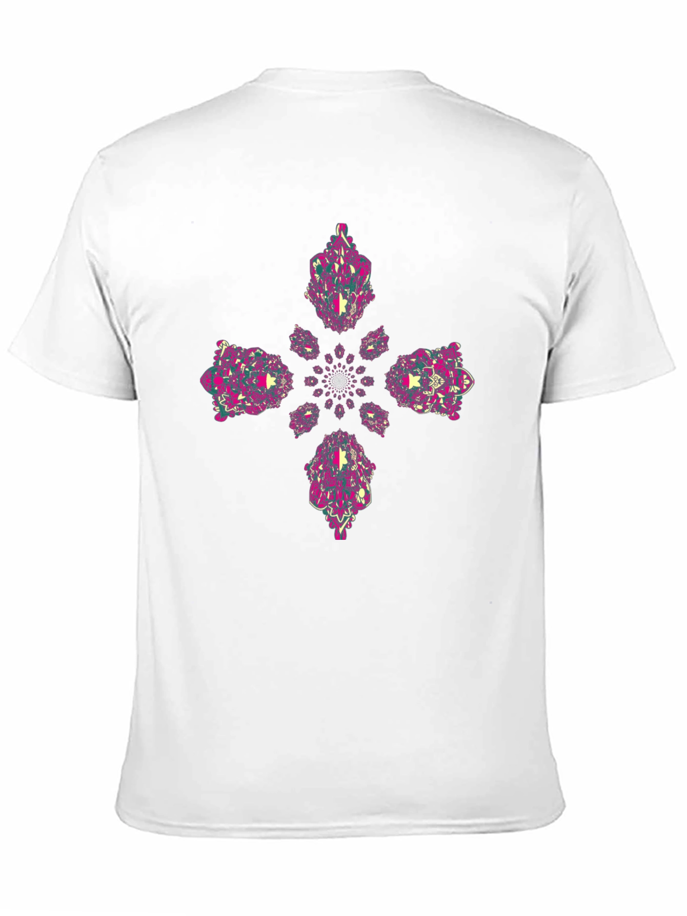 Abstract Kaleidoscope Cross Graphic Tee