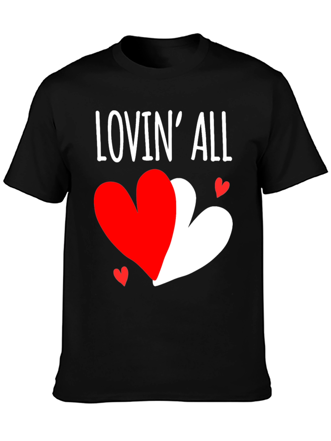 Lovin All Heart Graphic Valentines Day T-Shirt