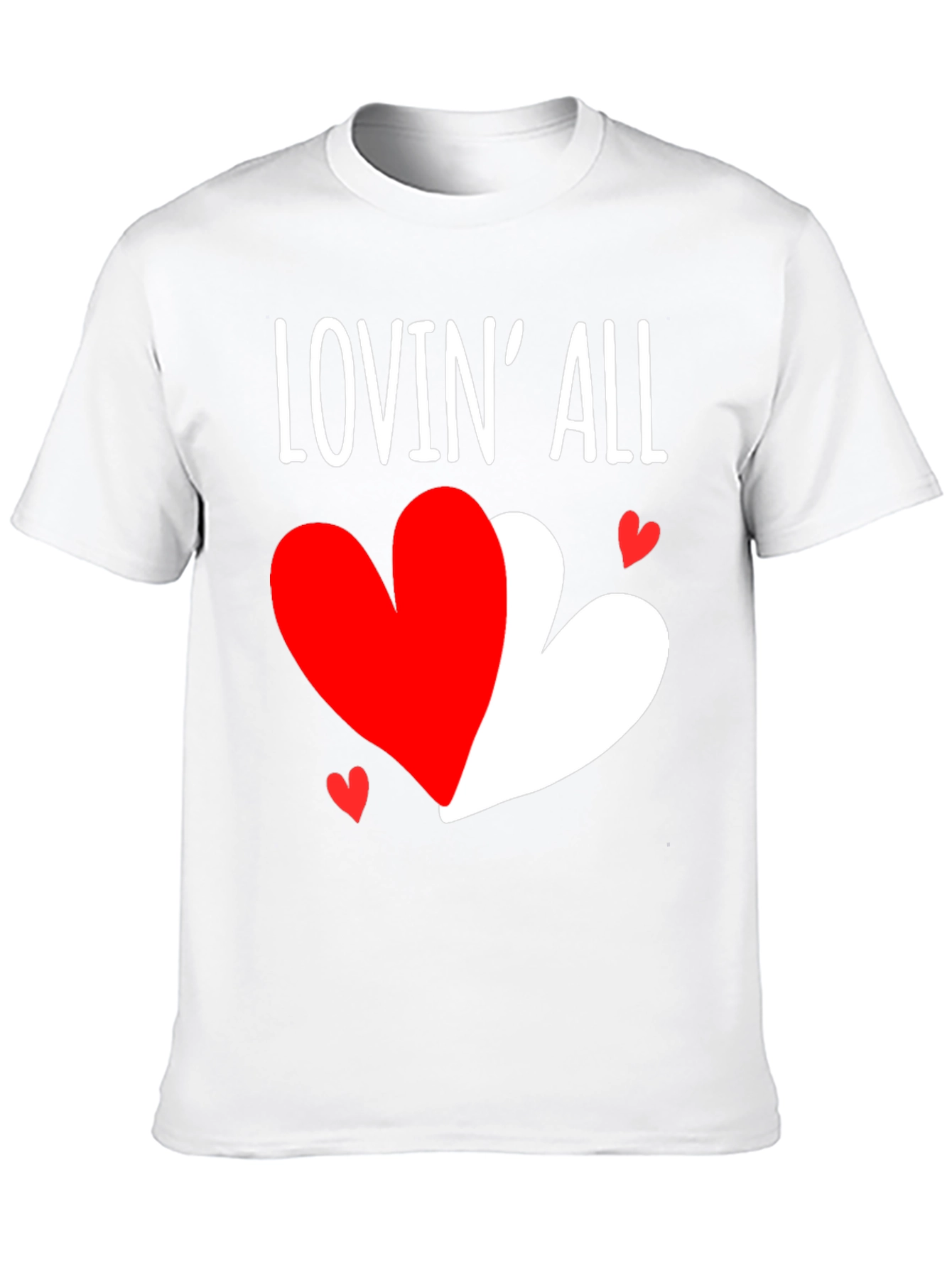 Lovin All Heart Graphic Valentines Day T-Shirt