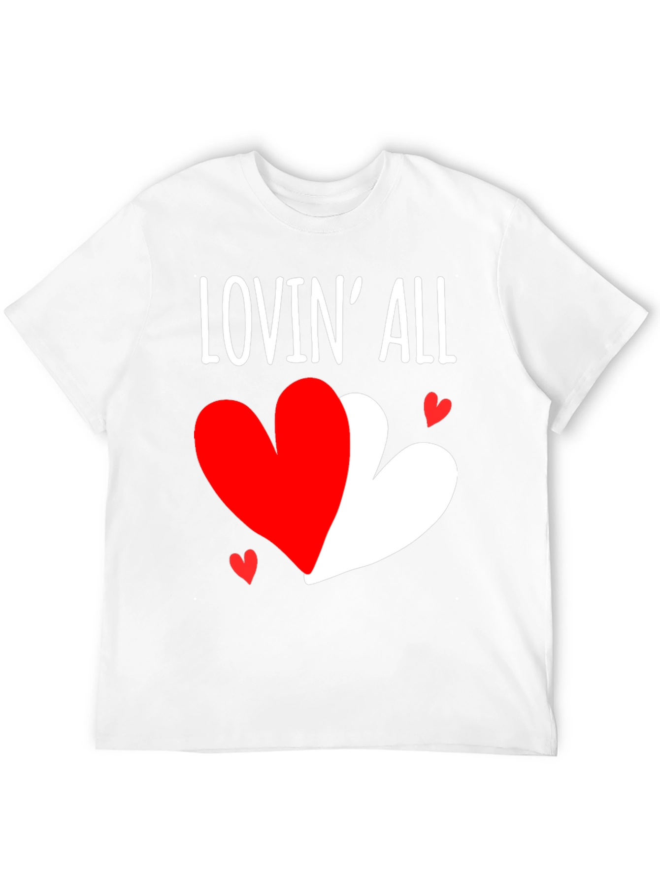 Lovin All Heart Graphic Valentines Day T-Shirt