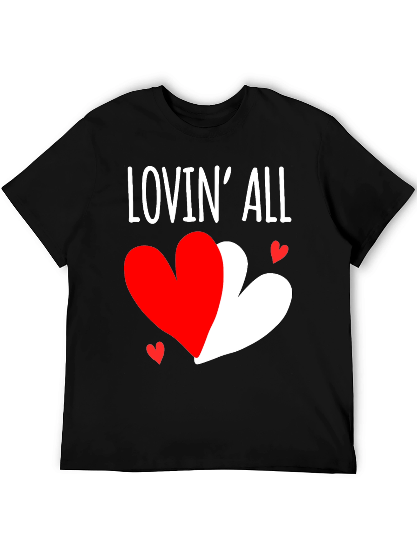 Lovin All Heart Graphic Valentines Day T-Shirt