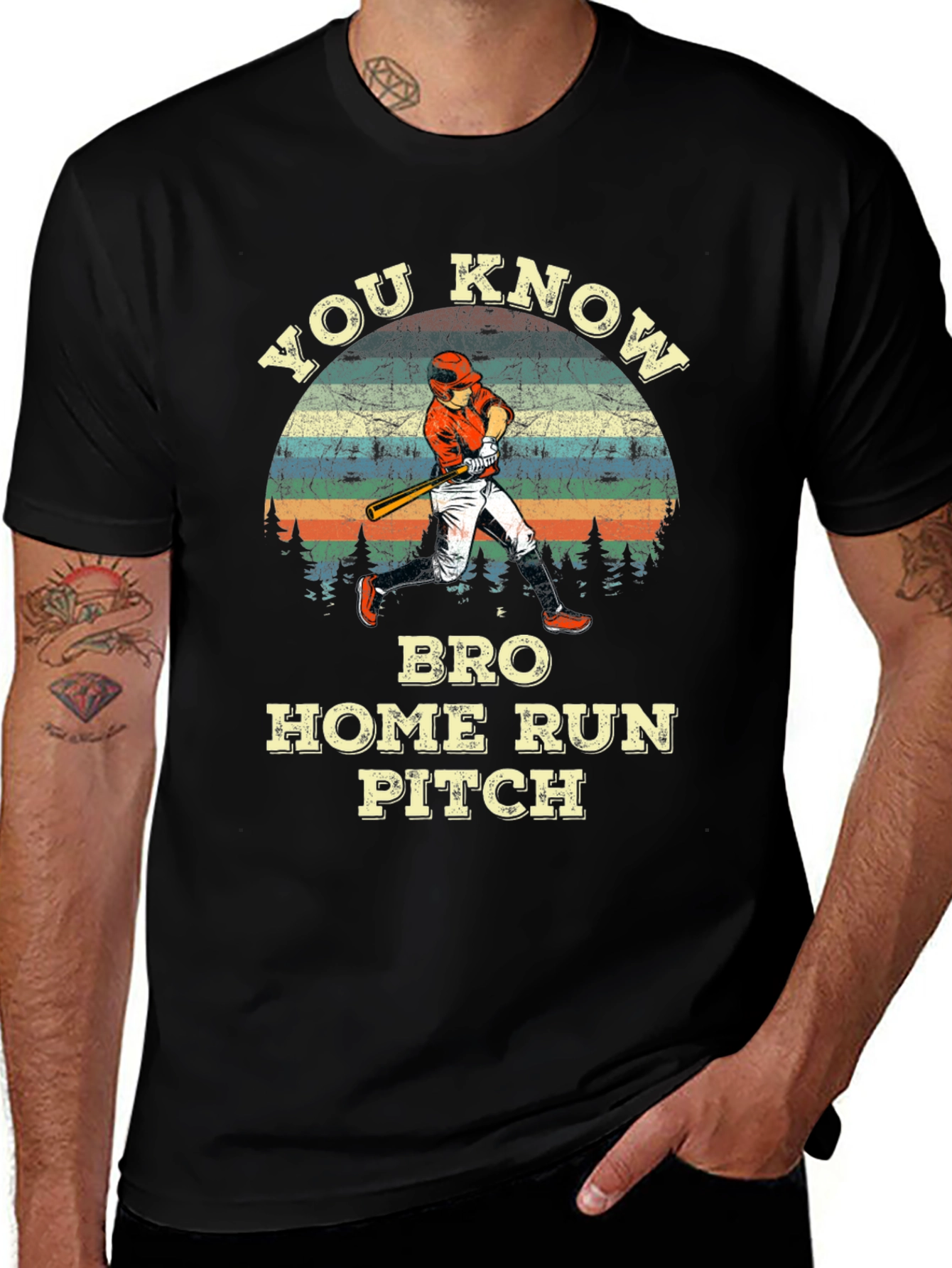 You Know Bro Home Run Pitch Baseball T-Shirt