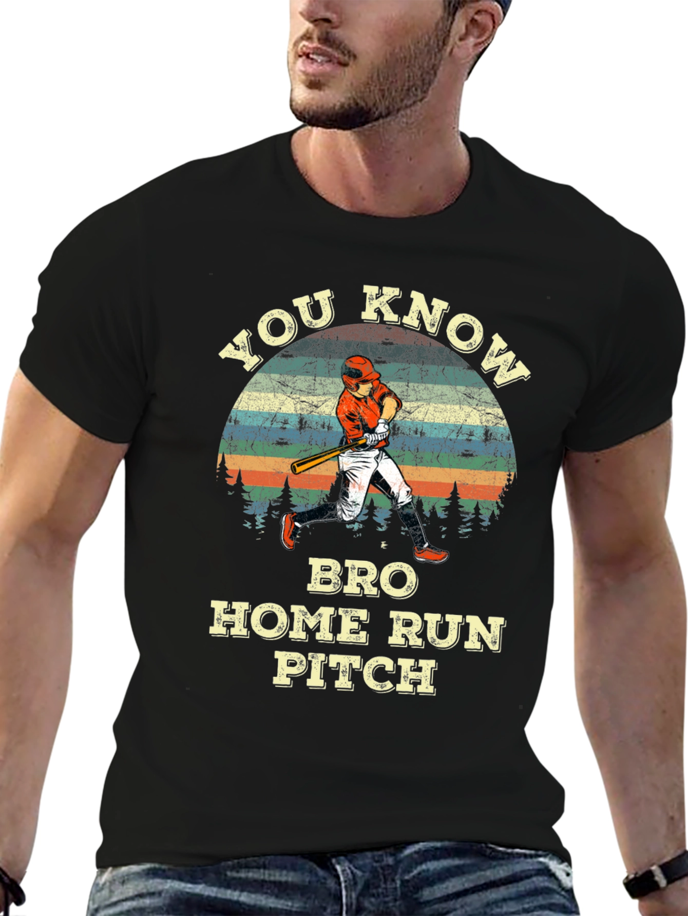 You Know Bro Home Run Pitch Baseball T-Shirt