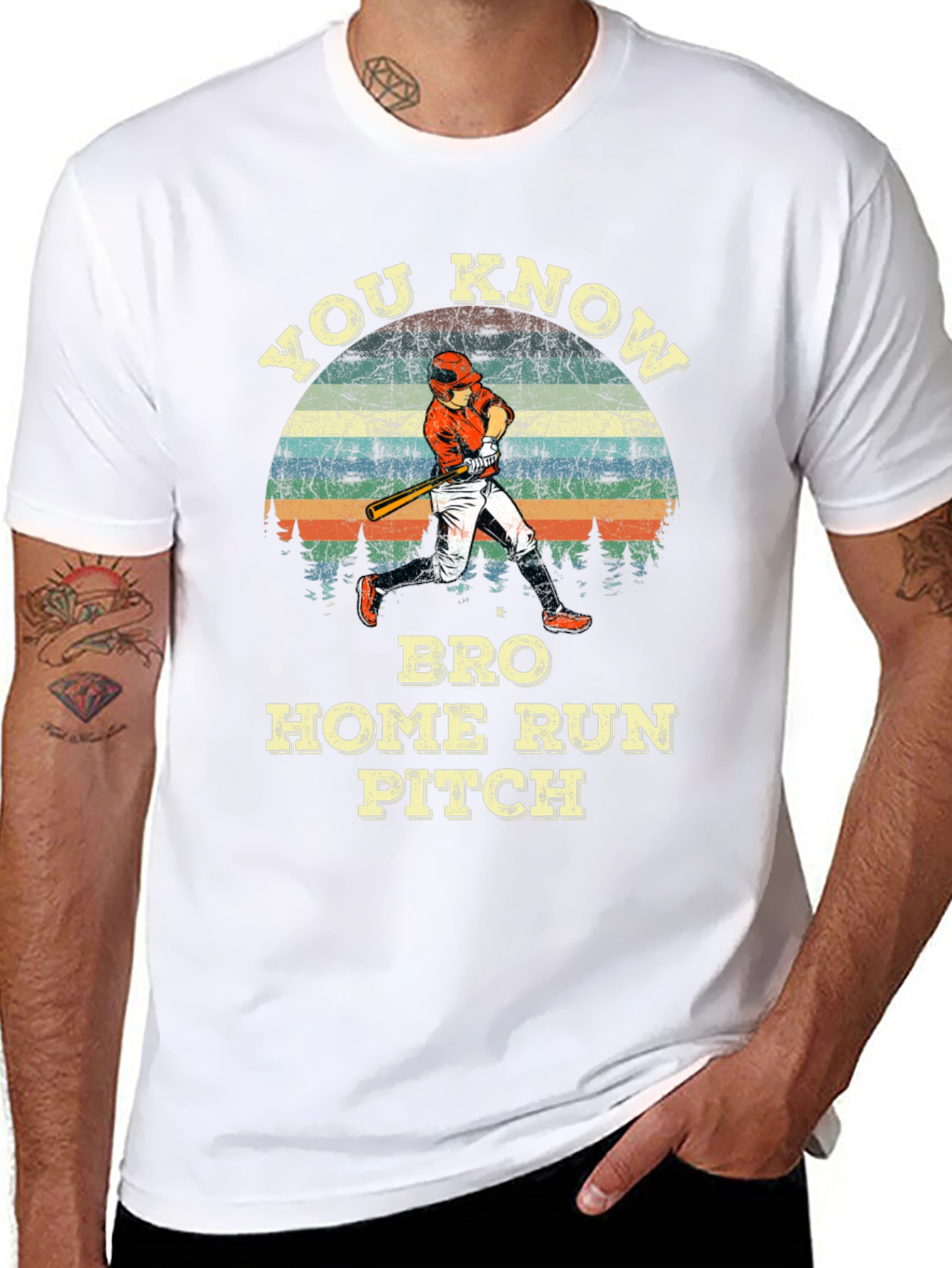 You Know Bro Home Run Pitch Baseball T-Shirt