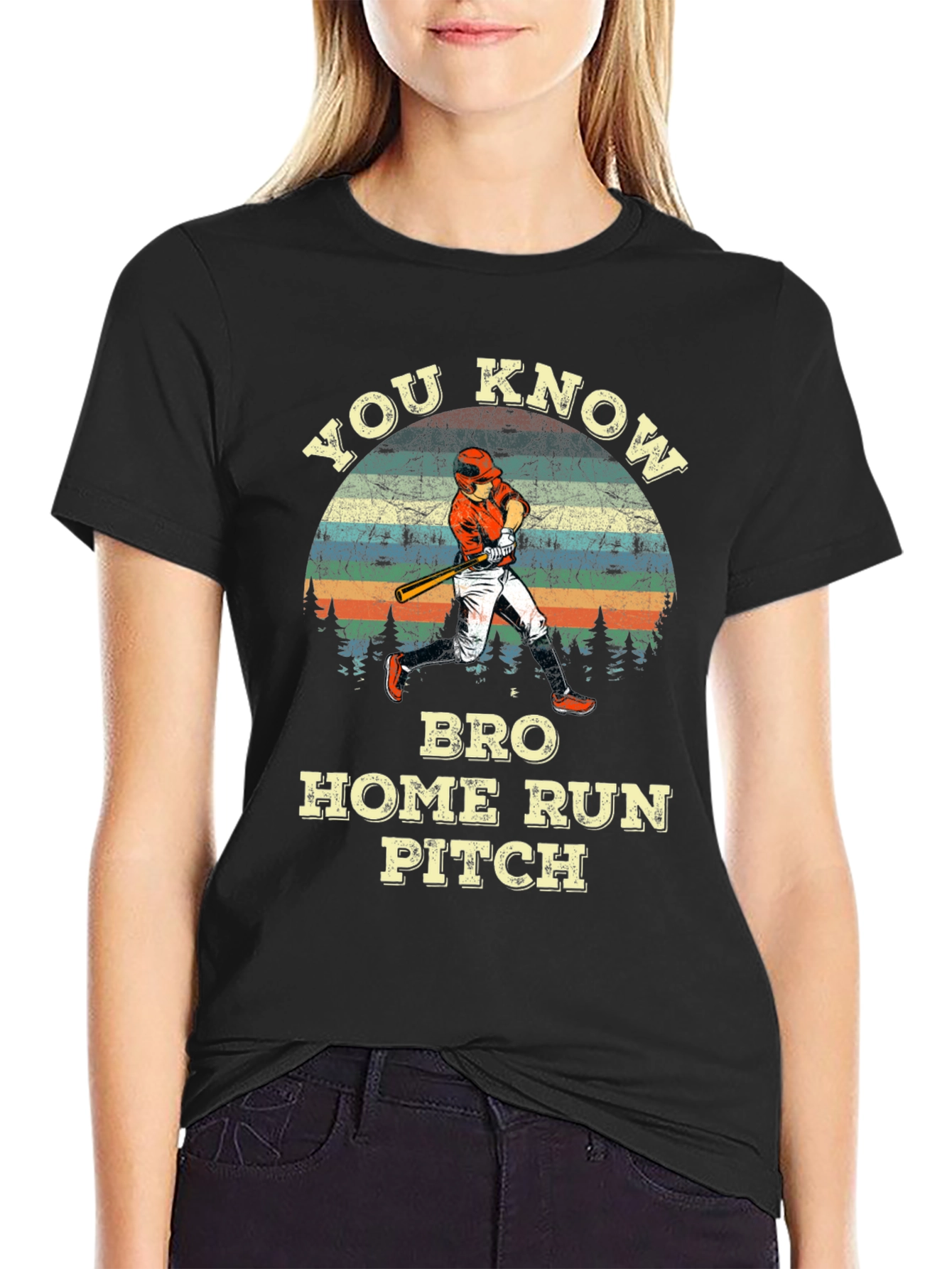 You Know Bro Home Run Pitch Baseball T-Shirt