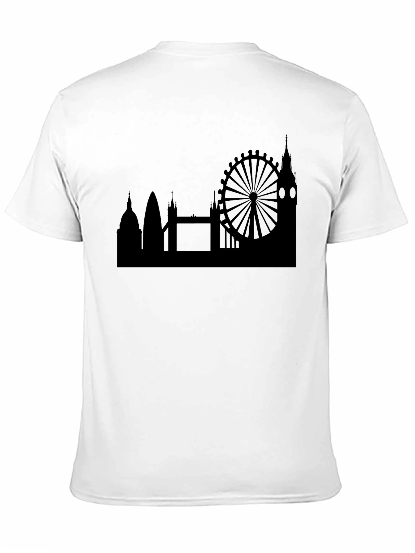 London Skyline Mens Black T-Shirt