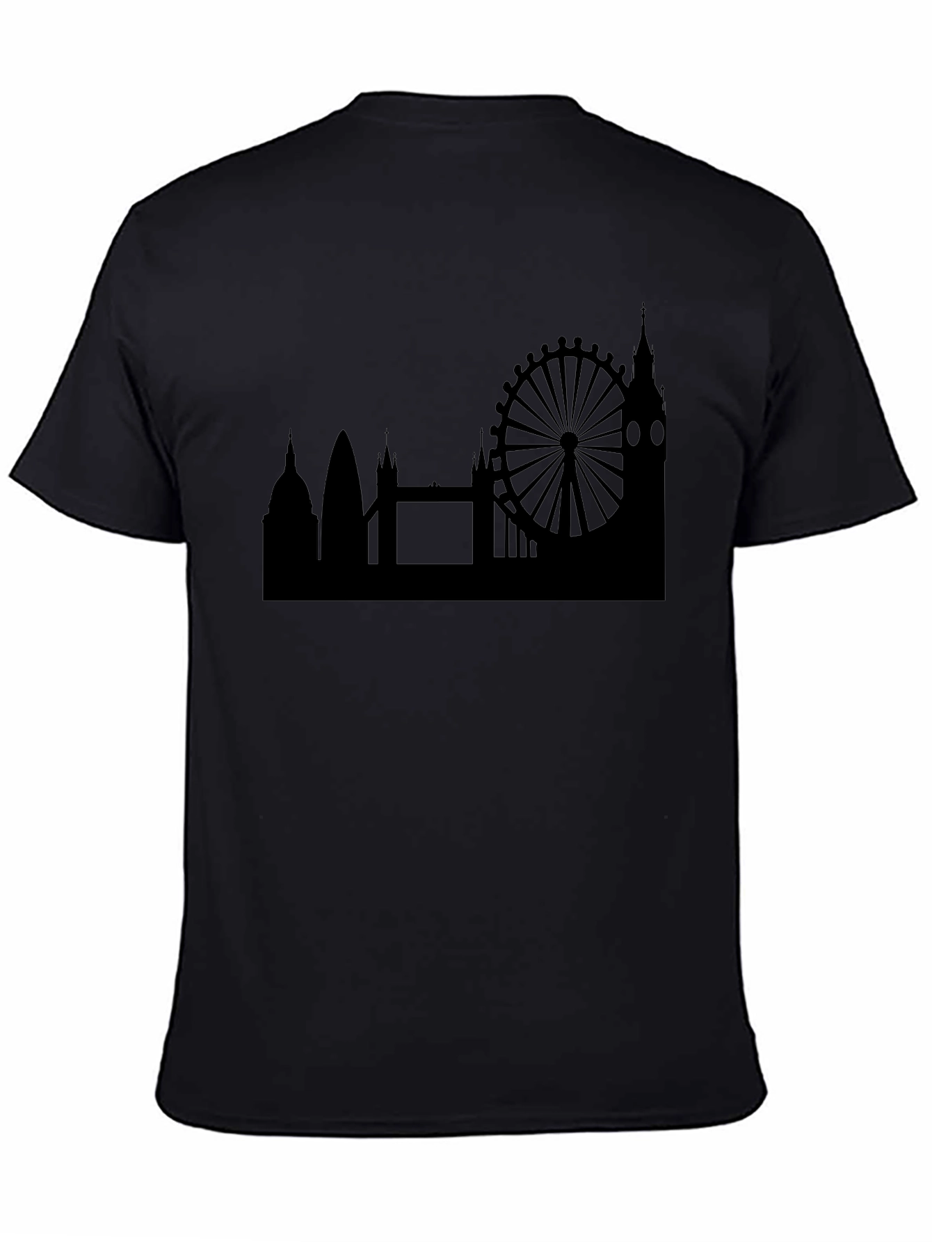 London Skyline Mens Black T-Shirt