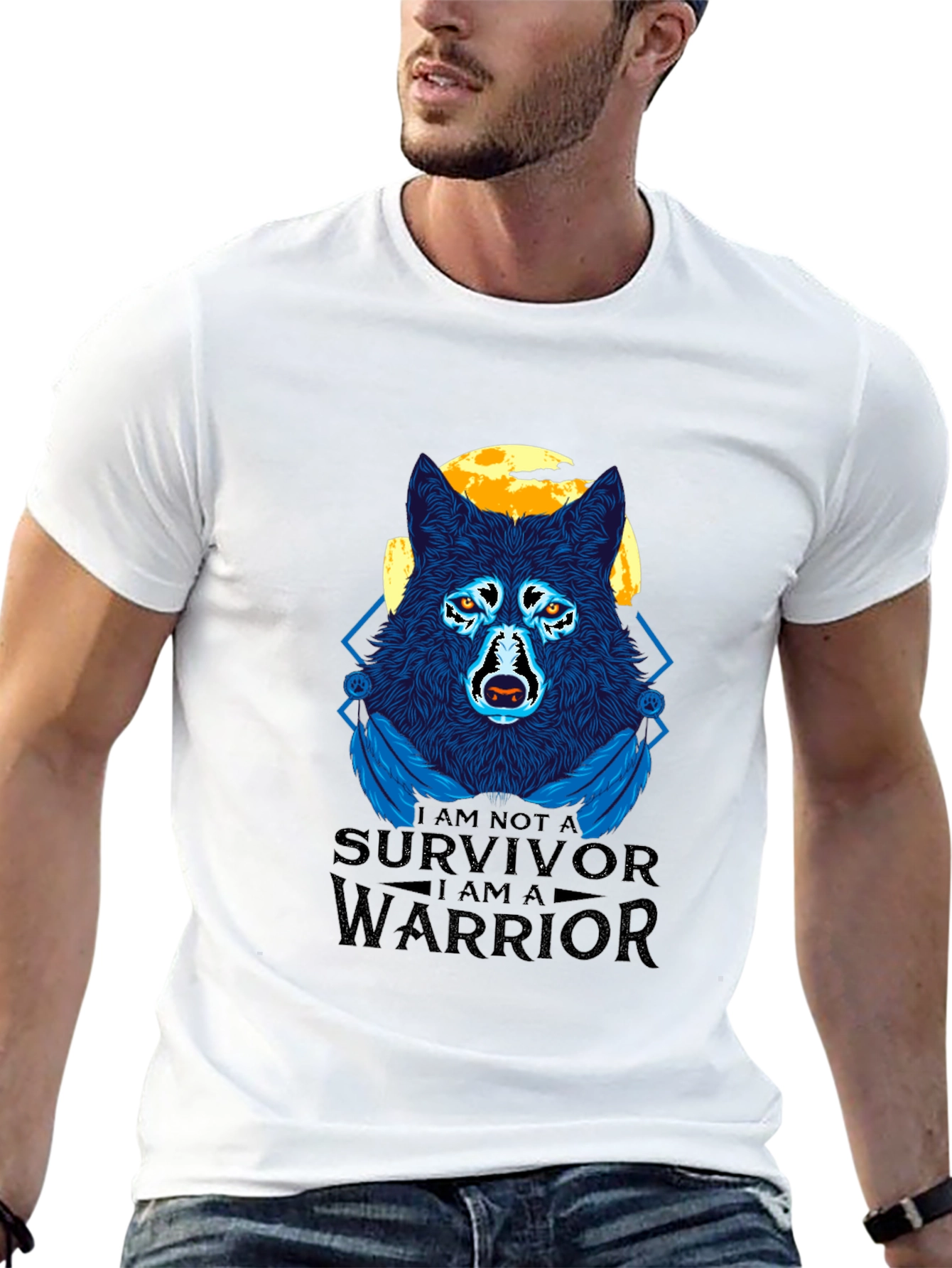 Wolf Warrior Graphic T-Shirt - Unisex