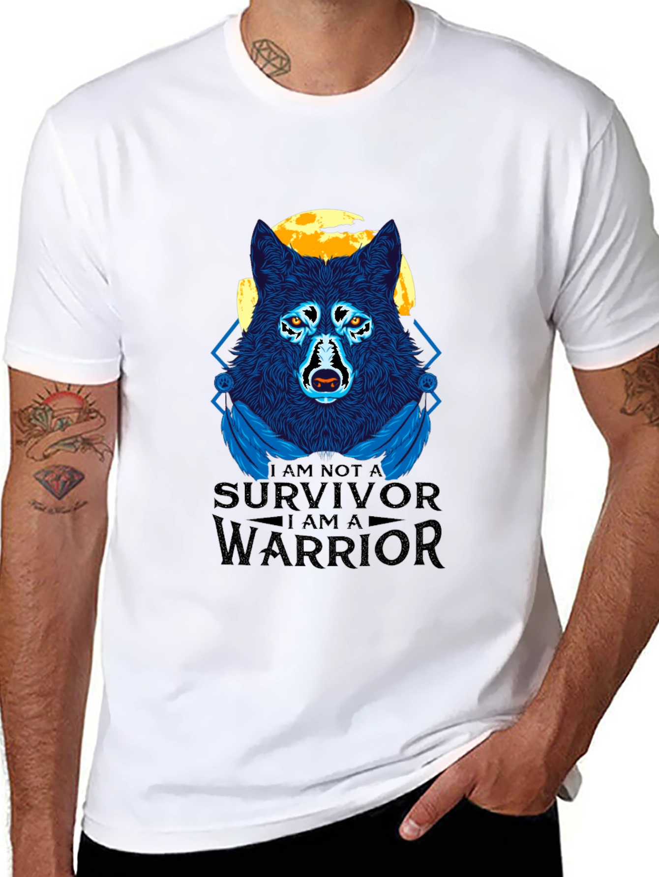 Wolf Warrior Graphic T-Shirt - Unisex