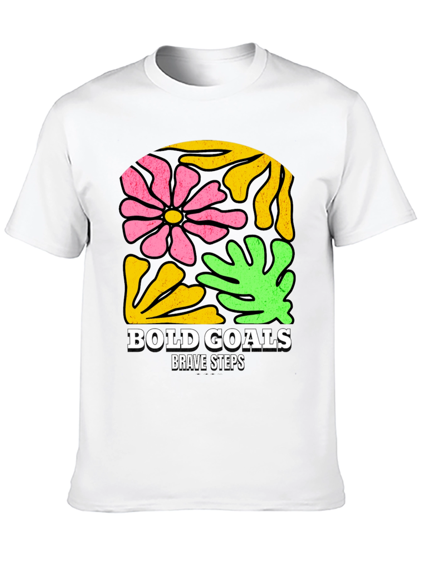 Bold Goals T-Shirt - Floral Graphic Tee