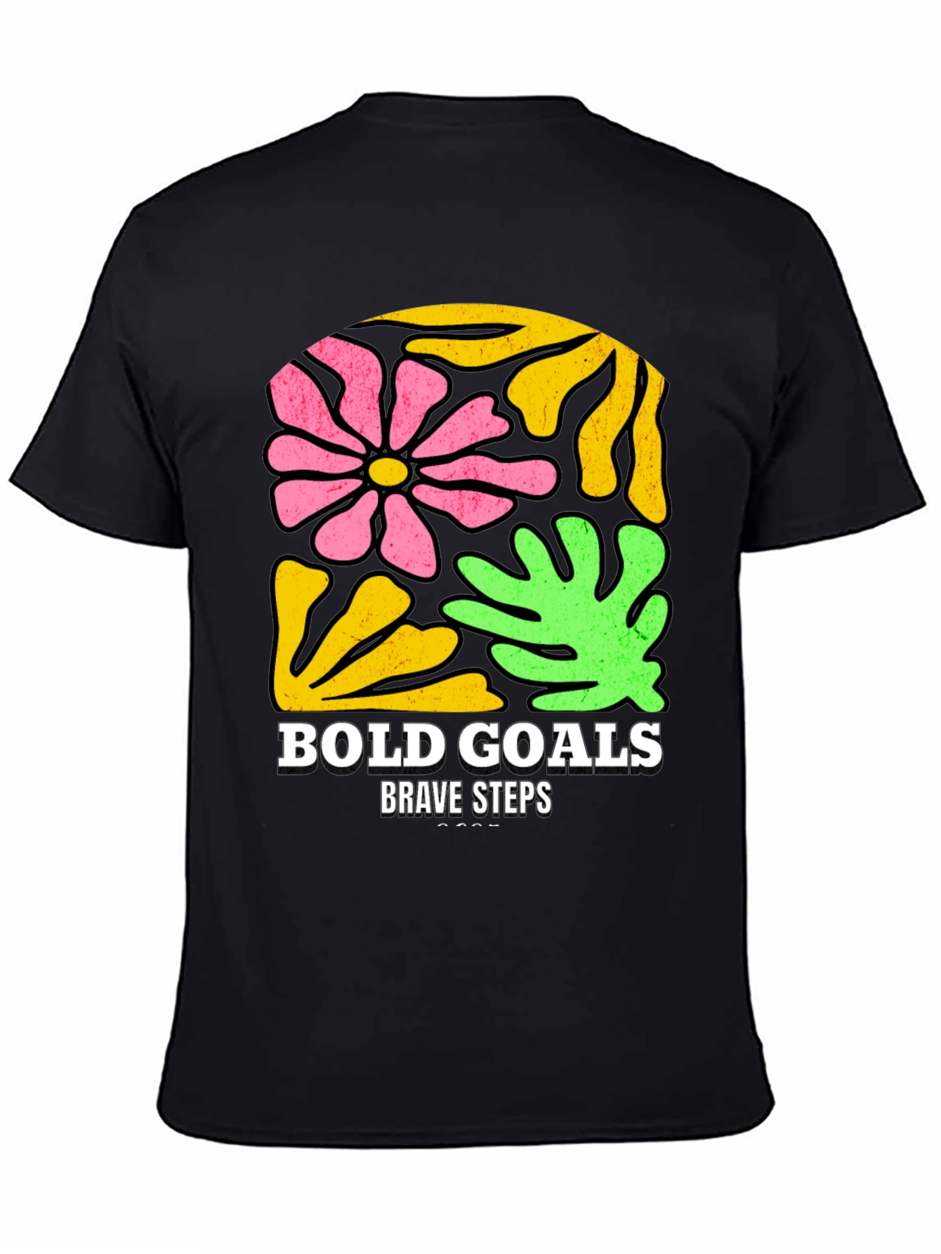 Bold Goals T-Shirt - Floral Graphic Tee