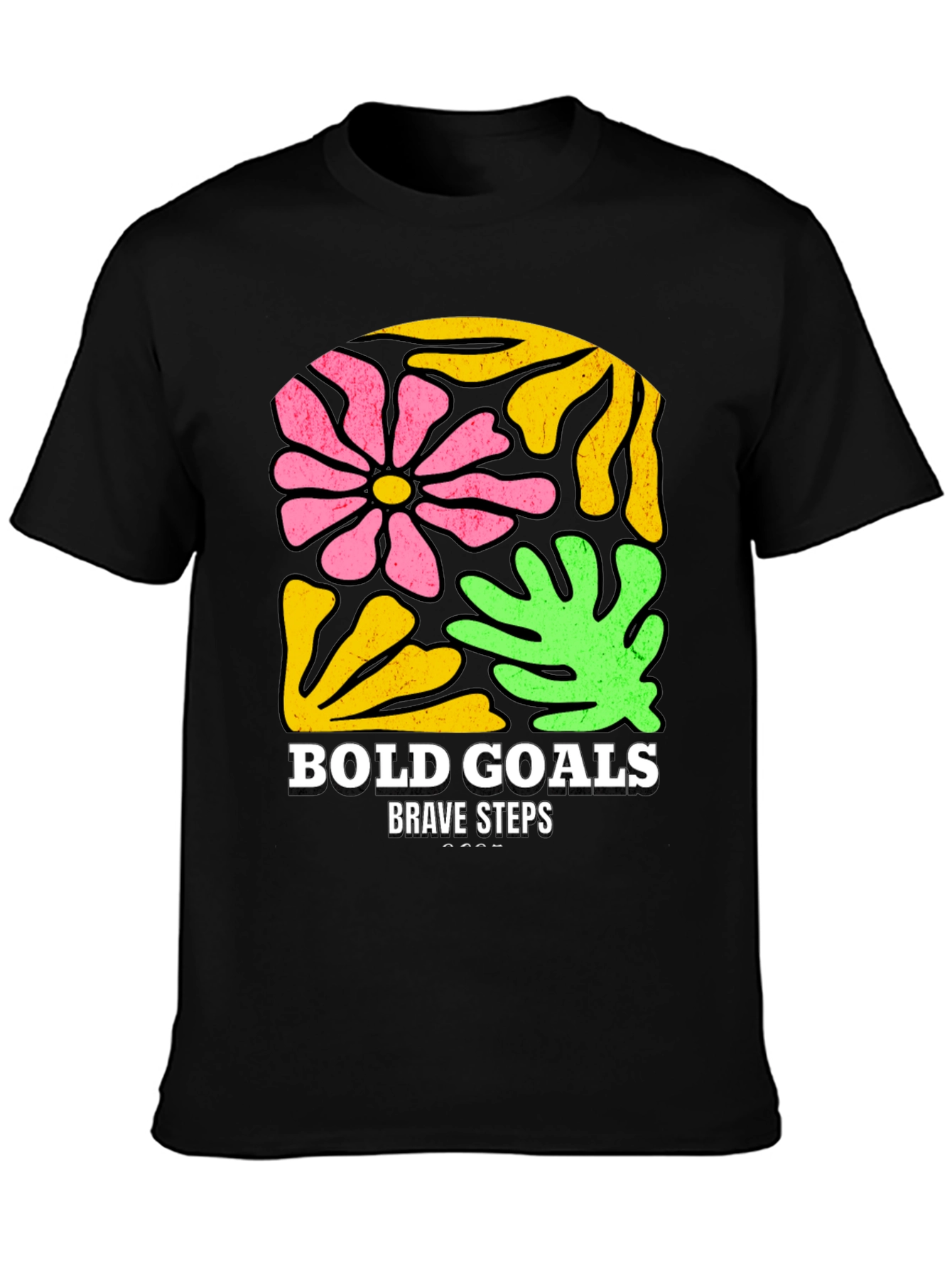 Bold Goals T-Shirt - Floral Graphic Tee