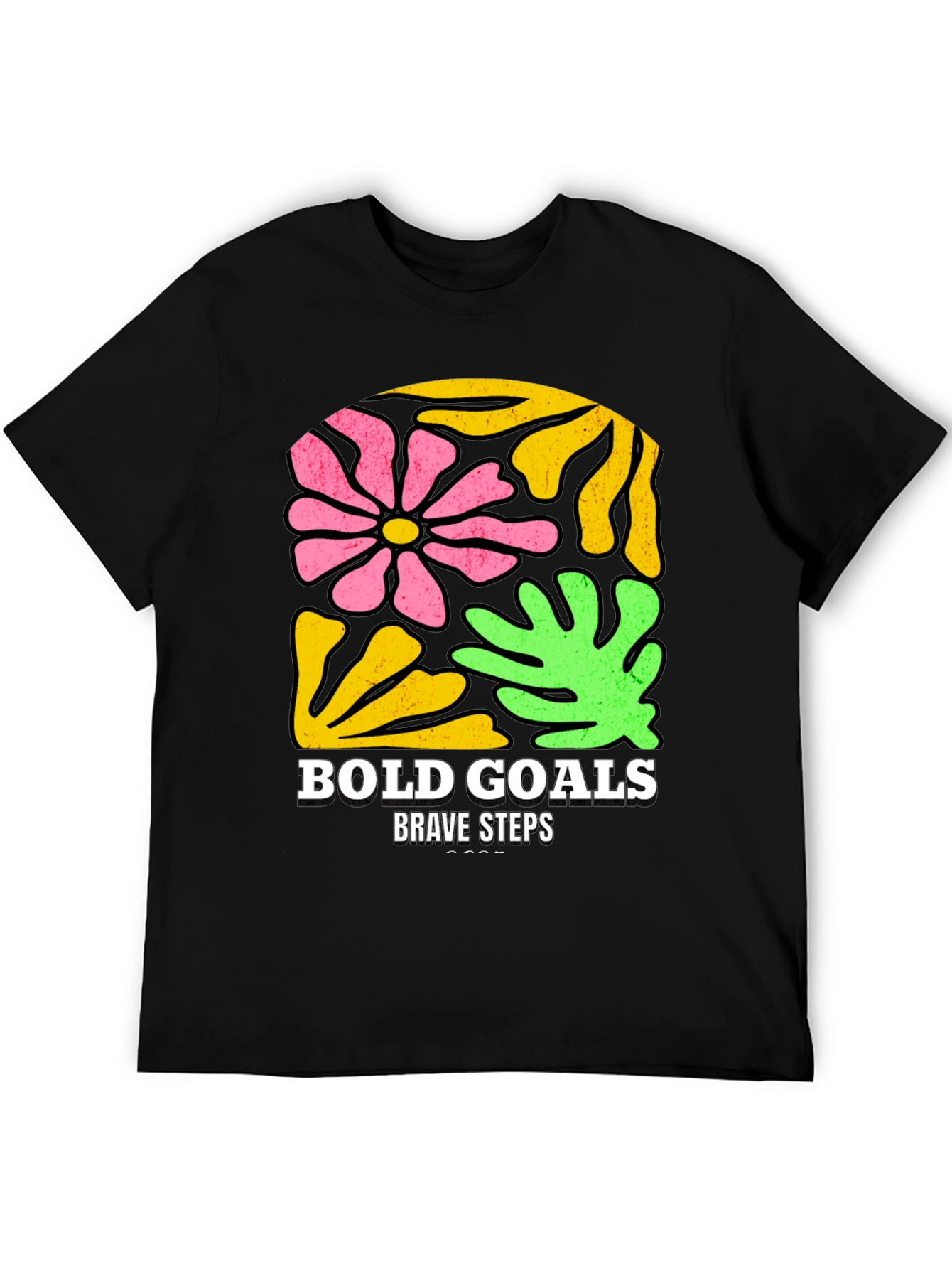 Bold Goals T-Shirt - Floral Graphic Tee