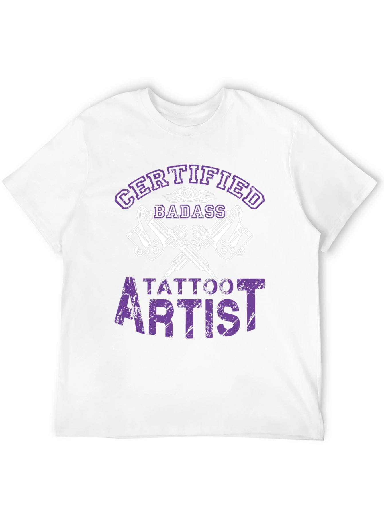 Certified Badass Tattoo Artist Black T-Shirt