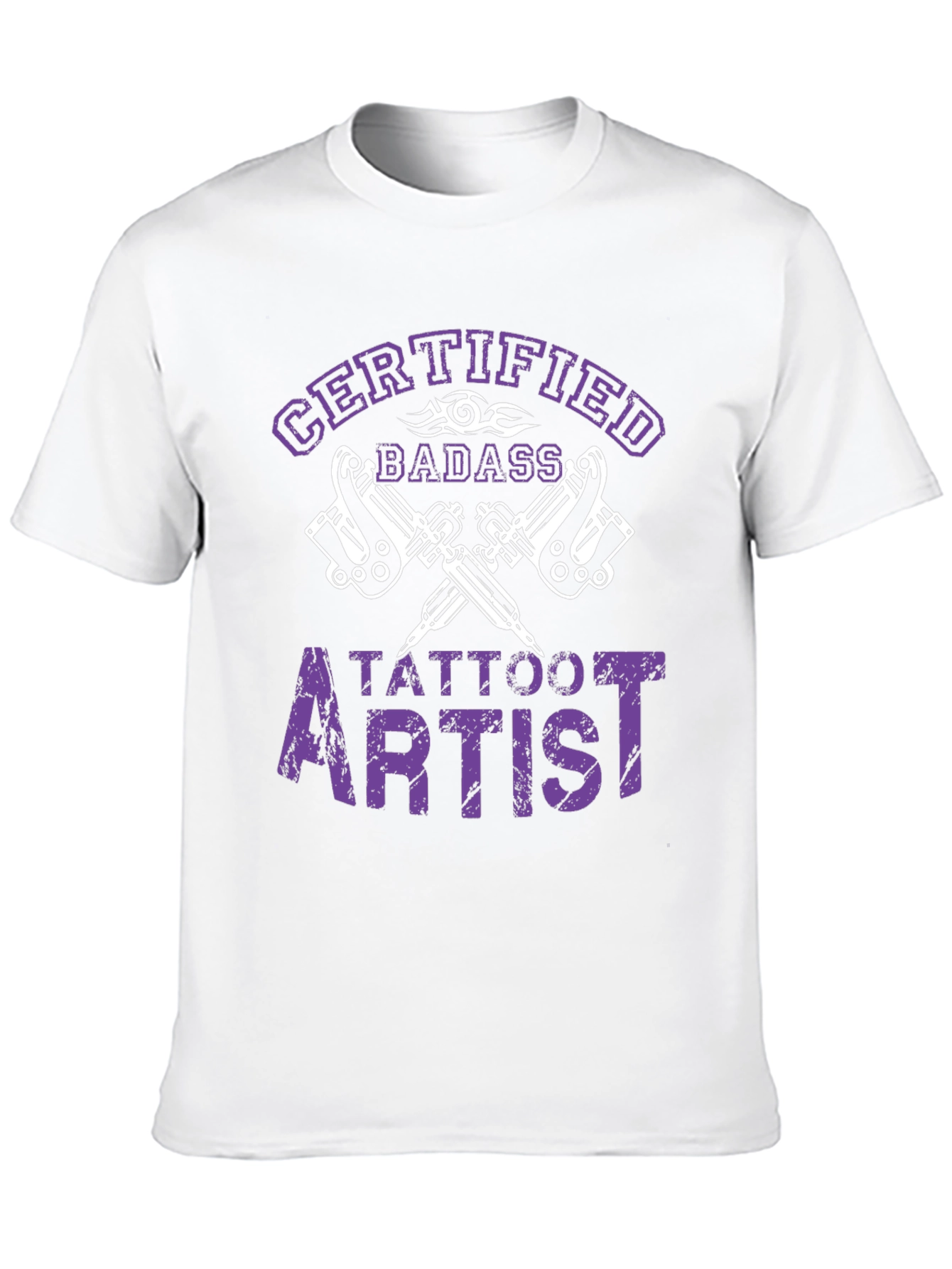 Certified Badass Tattoo Artist Black T-Shirt