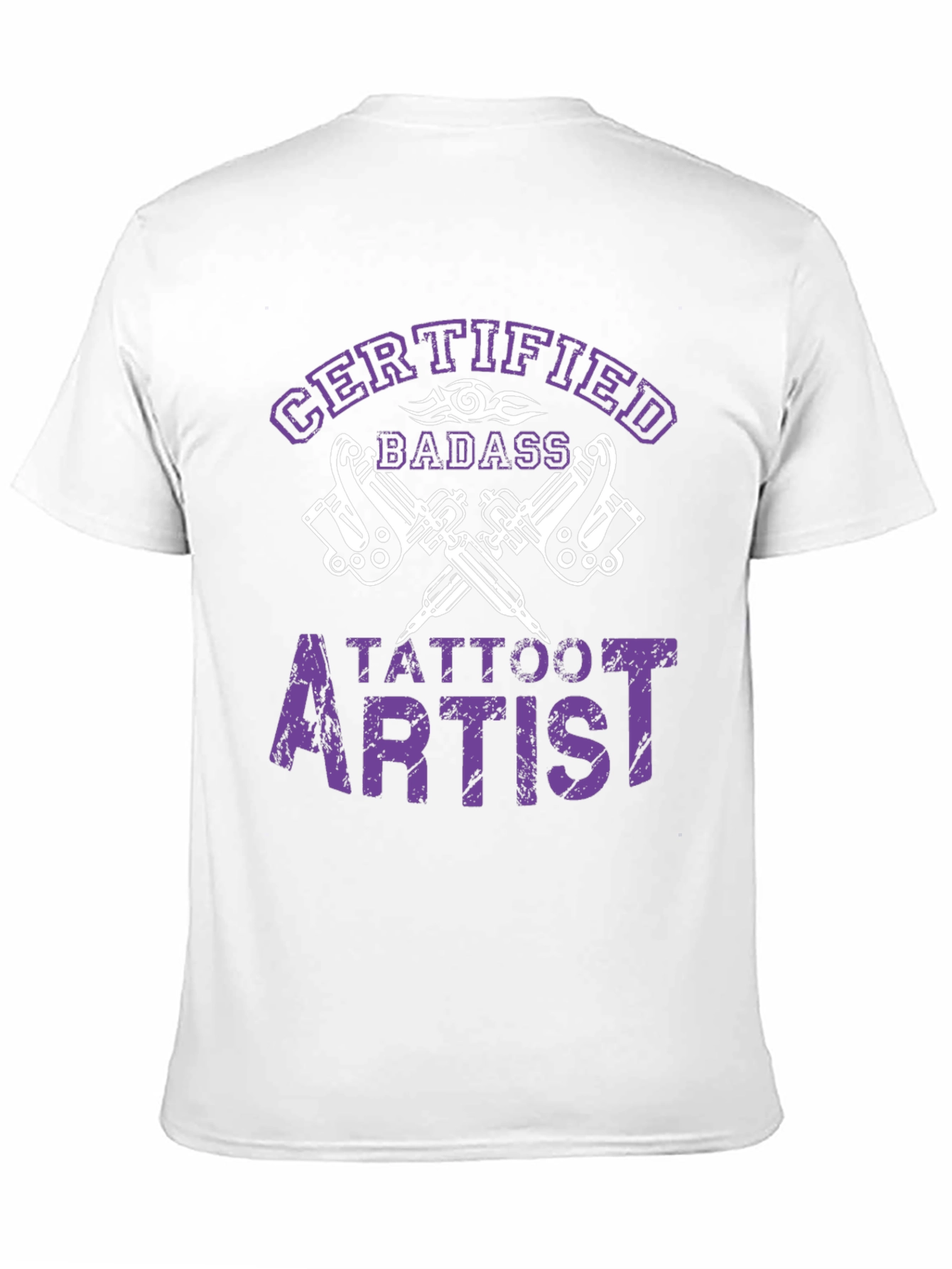 Certified Badass Tattoo Artist Black T-Shirt