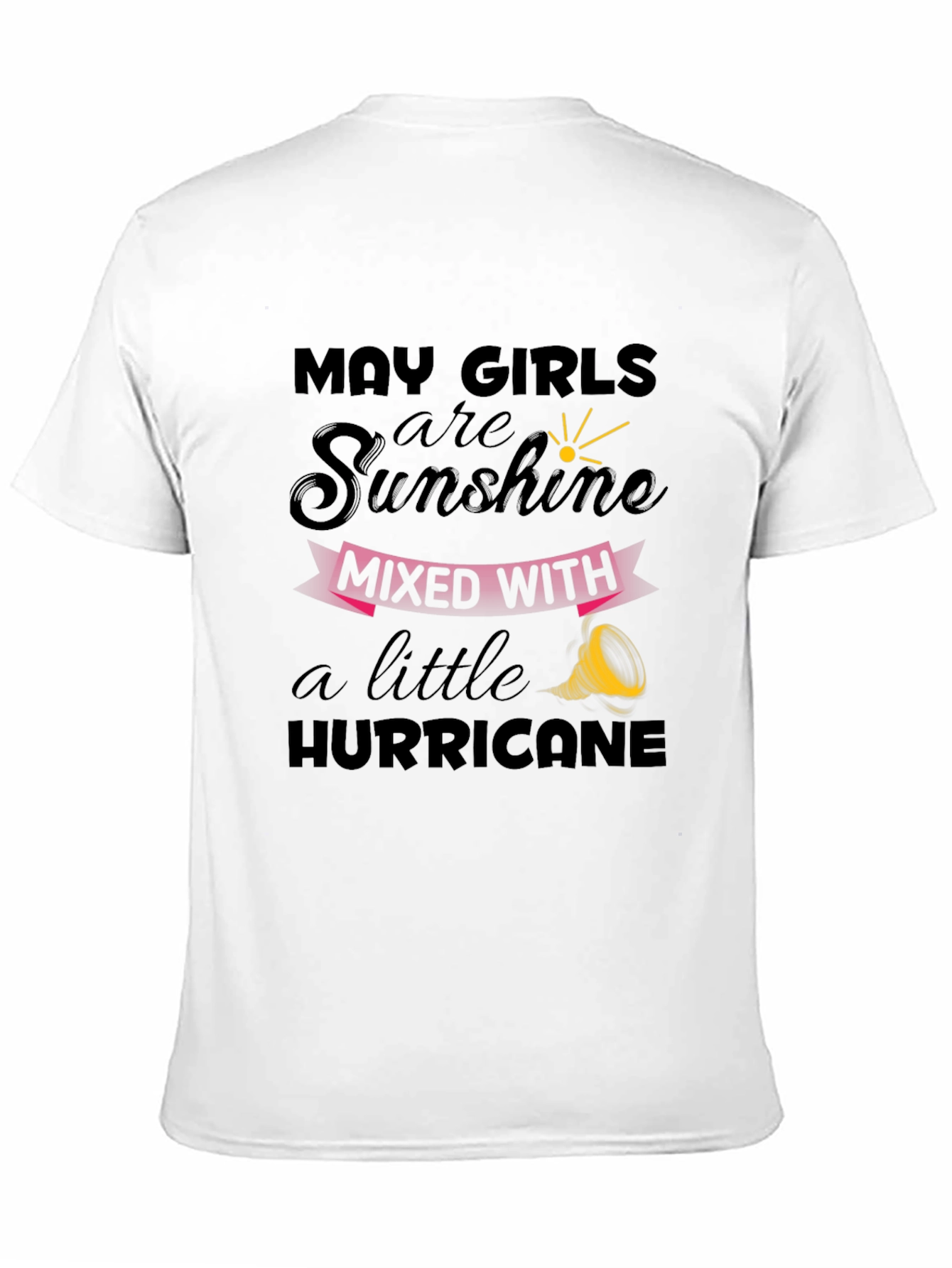 May Girl Sunshine Hurricane Black Graphic Tee