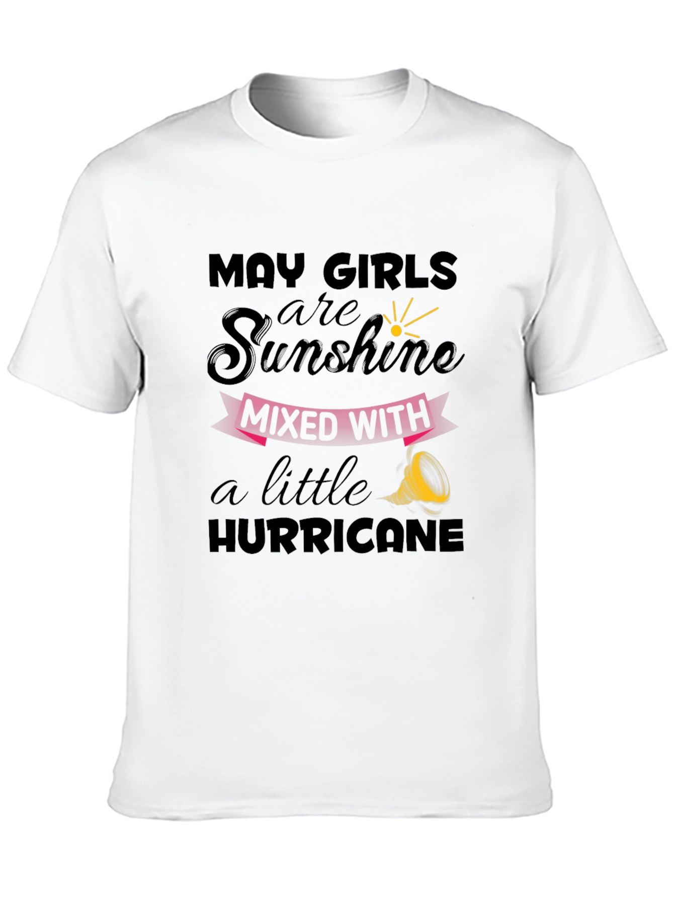 May Girl Sunshine Hurricane Black Graphic Tee