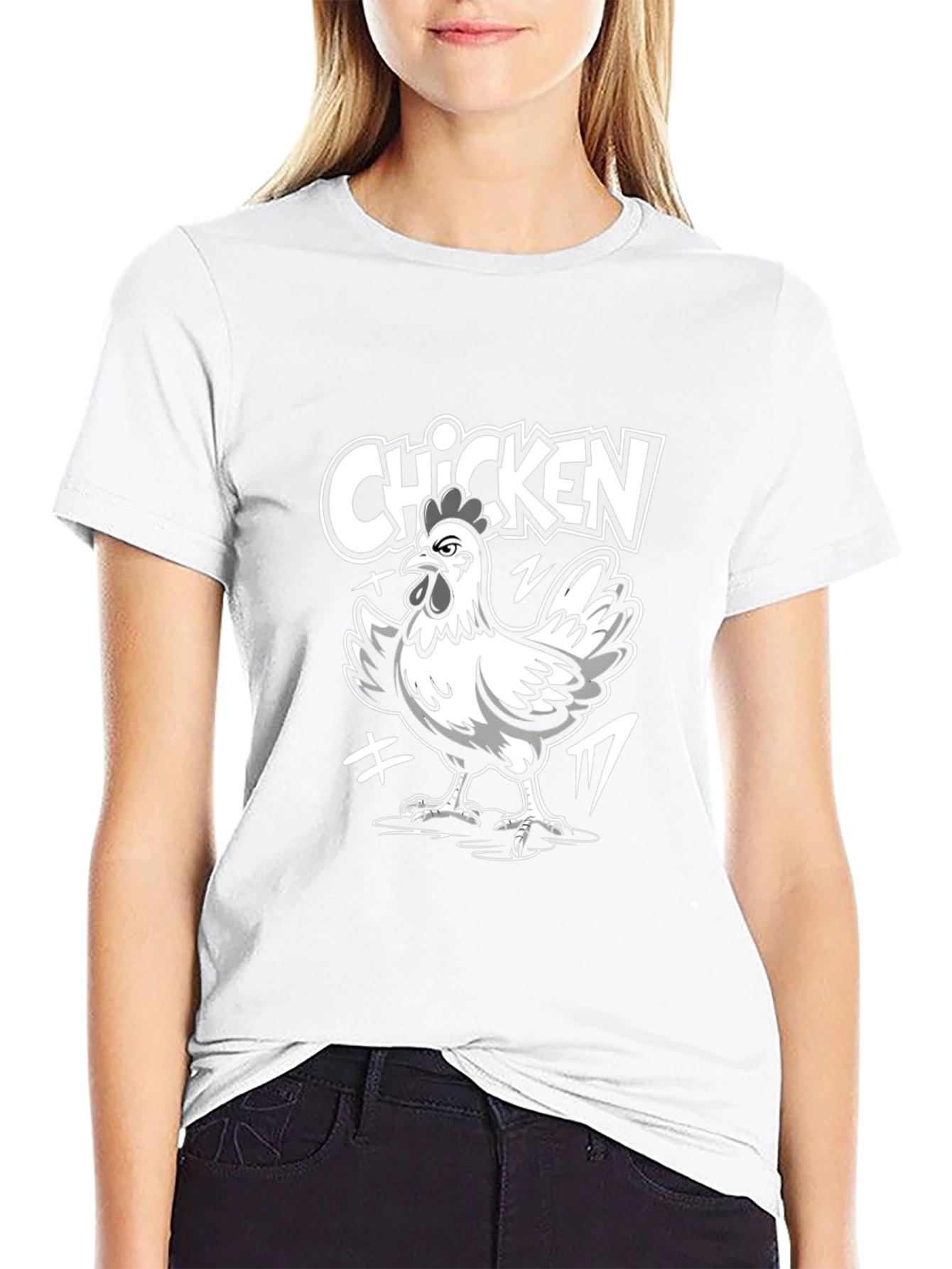 Cool Chicken Graphic Tee - Black Unisex T-Shirt