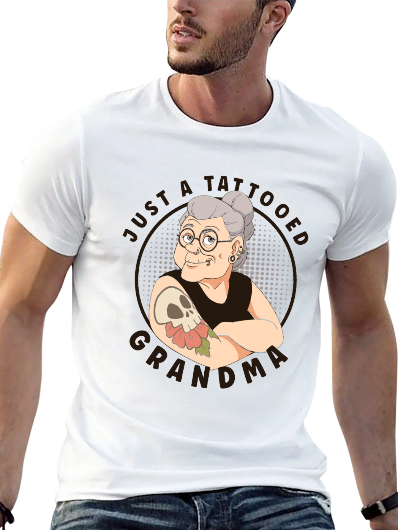 Tattooed Grandma T-Shirt - Funny Graphic Tee