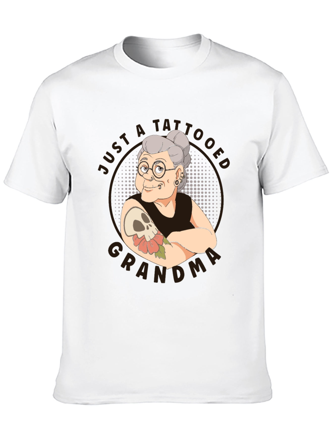 Tattooed Grandma T-Shirt - Funny Graphic Tee