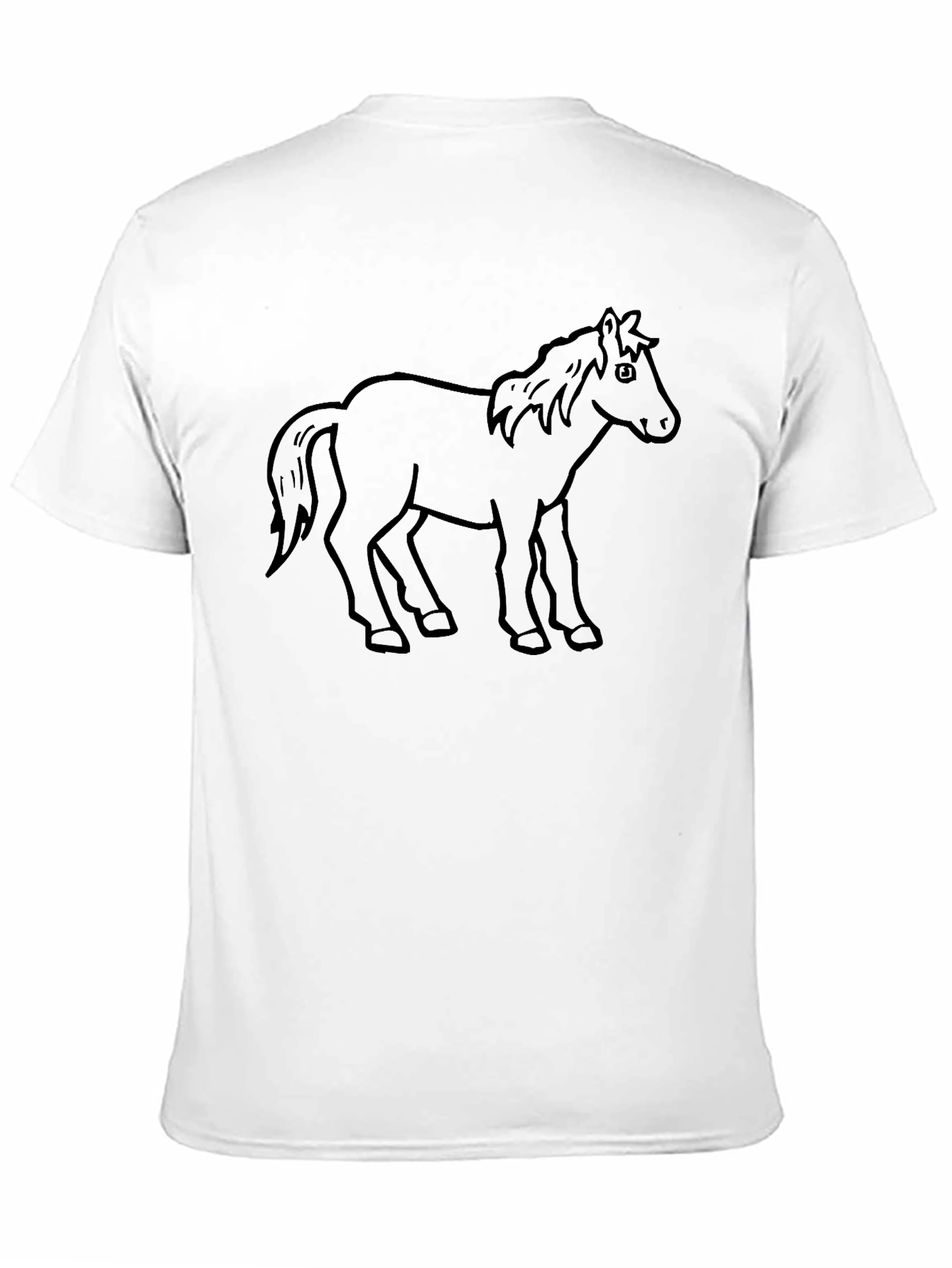 Black Horse Graphic Tee - Unisex Casual Shirt