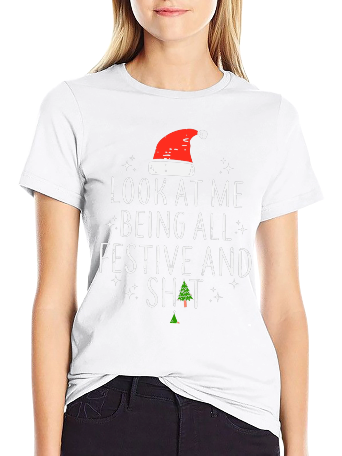 Festive AF Christmas T-Shirt - Funny Holiday Tee