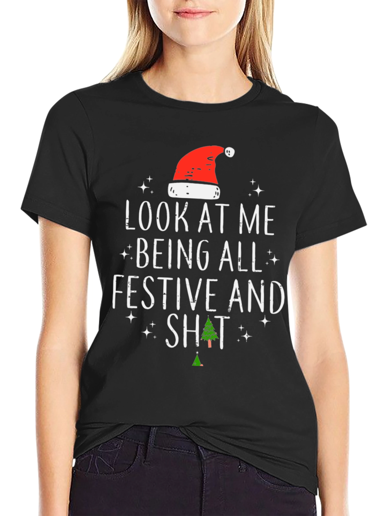 Festive AF Christmas T-Shirt - Funny Holiday Tee