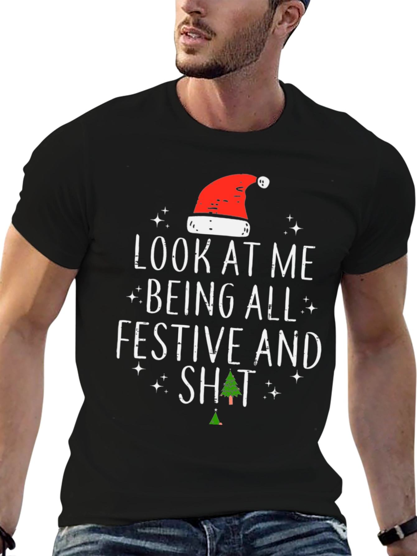 Festive AF Christmas T-Shirt - Funny Holiday Tee