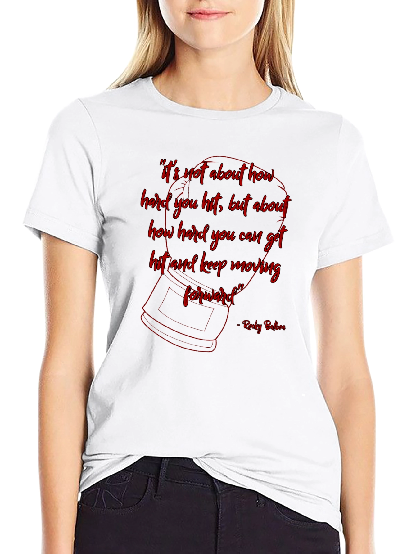 Rocky Balboa Inspirational Quote T-Shirt
