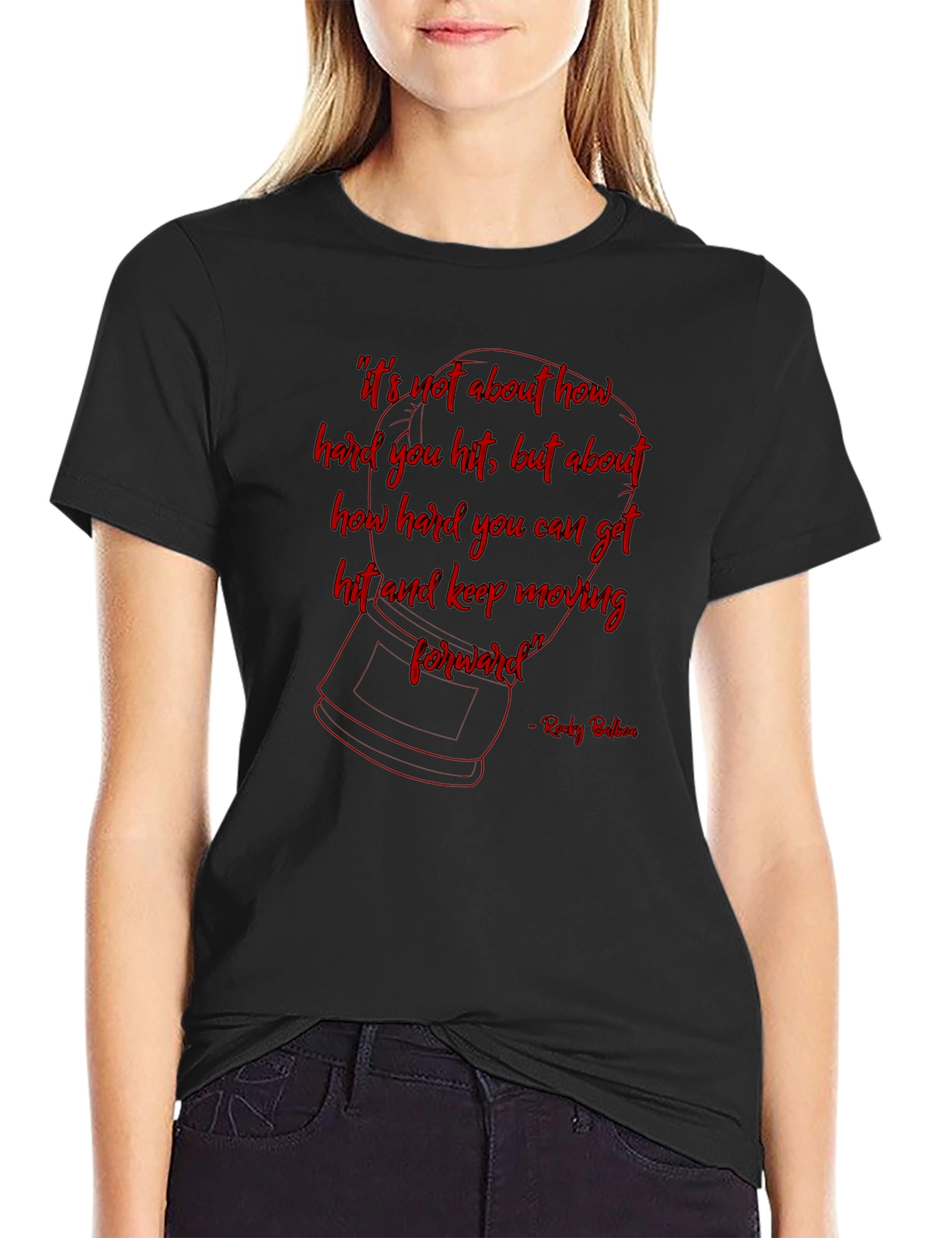 Rocky Balboa Inspirational Quote T-Shirt
