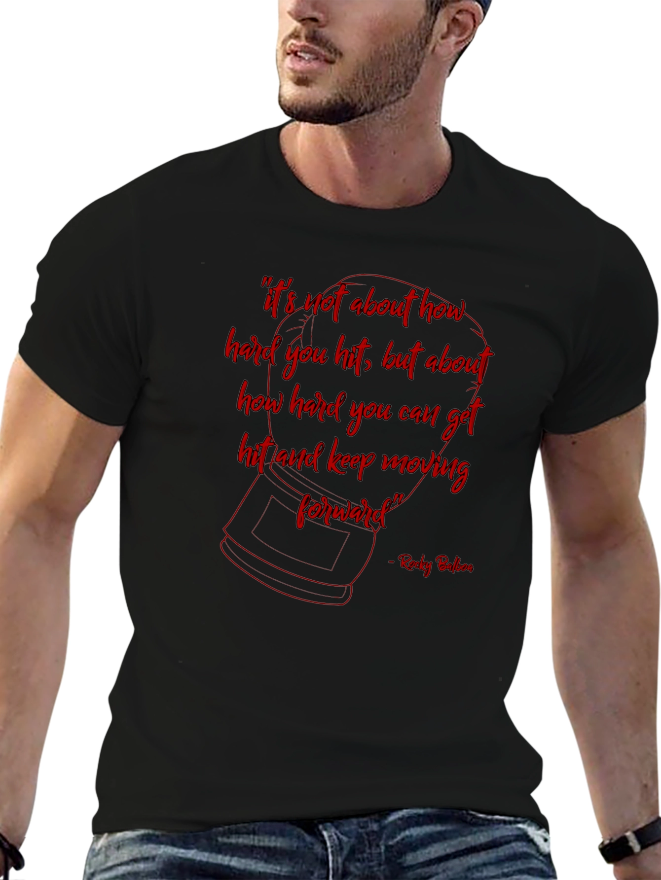 Rocky Balboa Inspirational Quote T-Shirt
