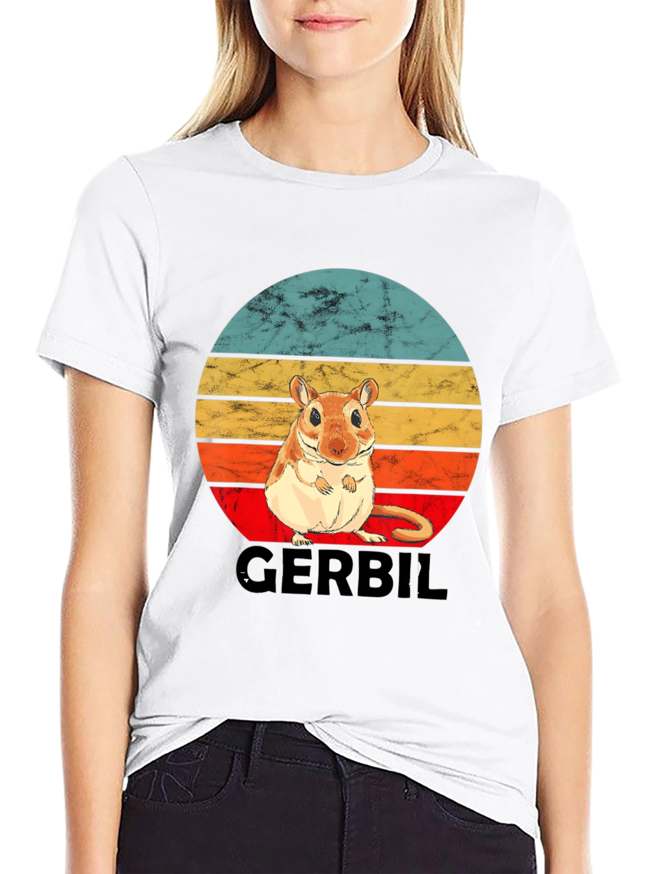 Gerbil Sunset Graphic T-Shirt
