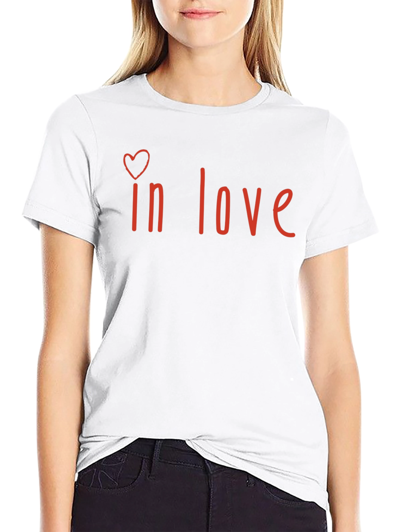 In Love T-Shirt - Heart Graphic Tee