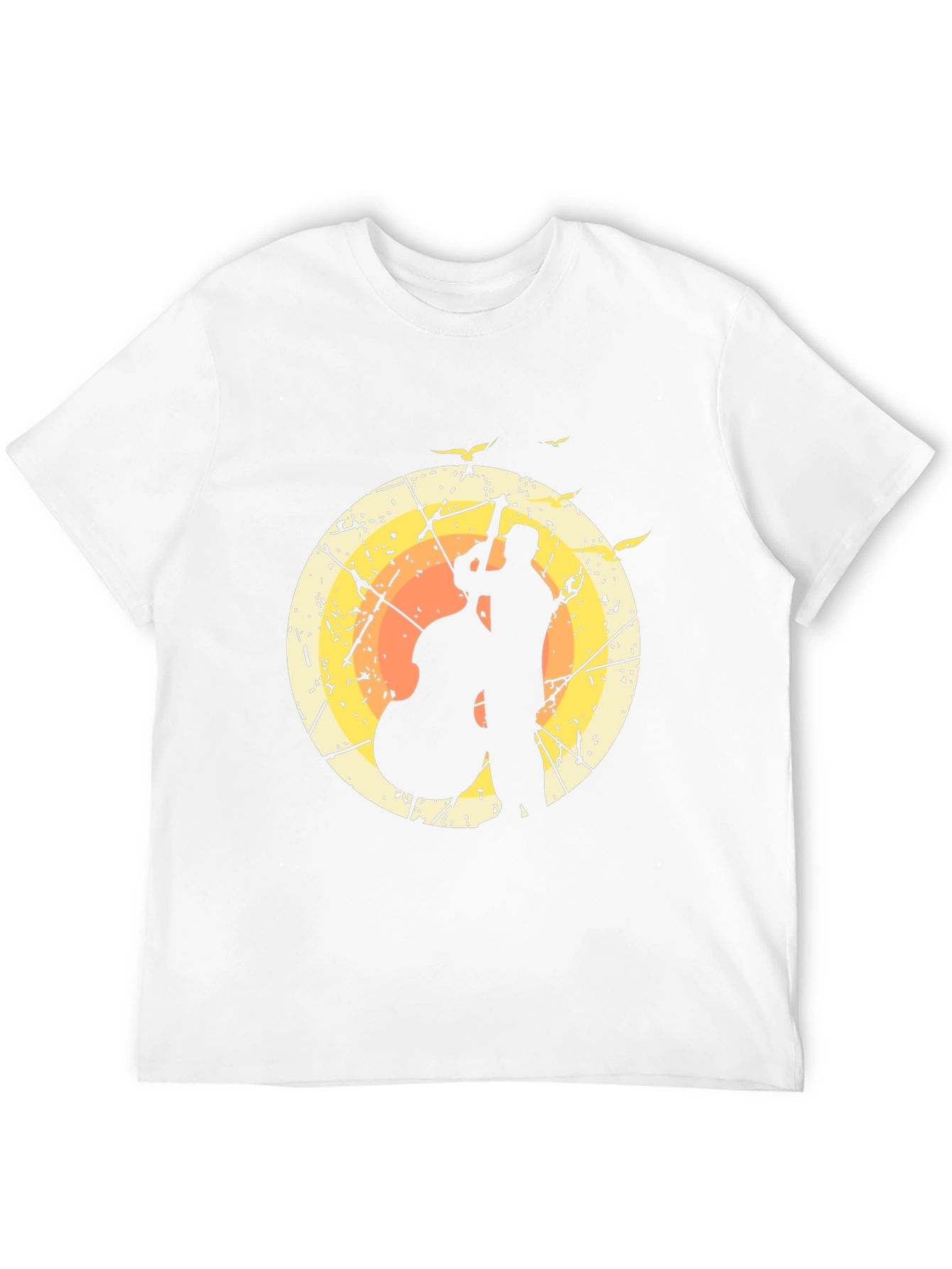 Jazz Bassist Silhouette Graphic T-Shirt