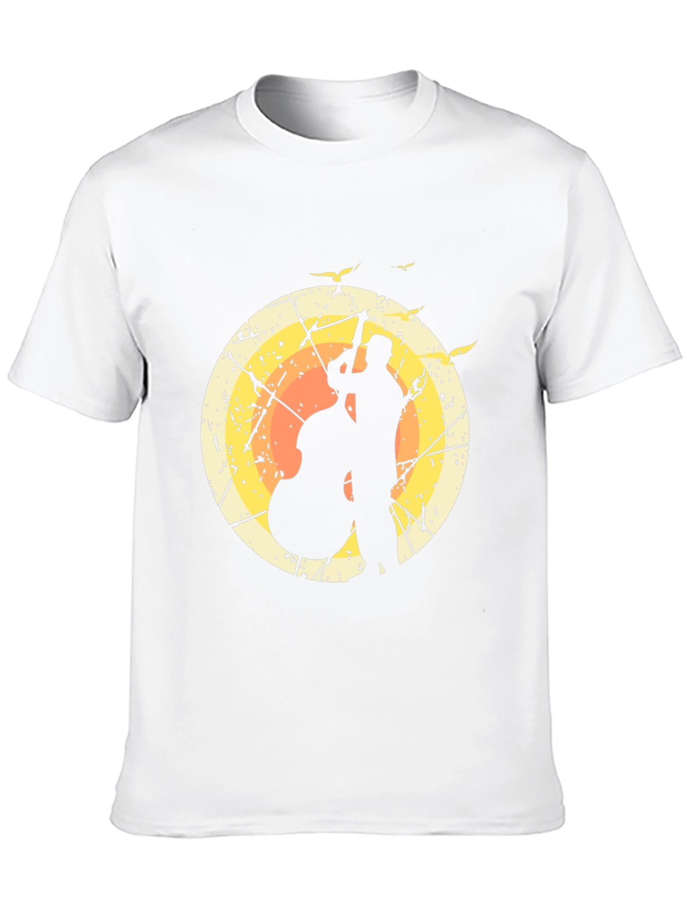 Jazz Bassist Silhouette Graphic T-Shirt
