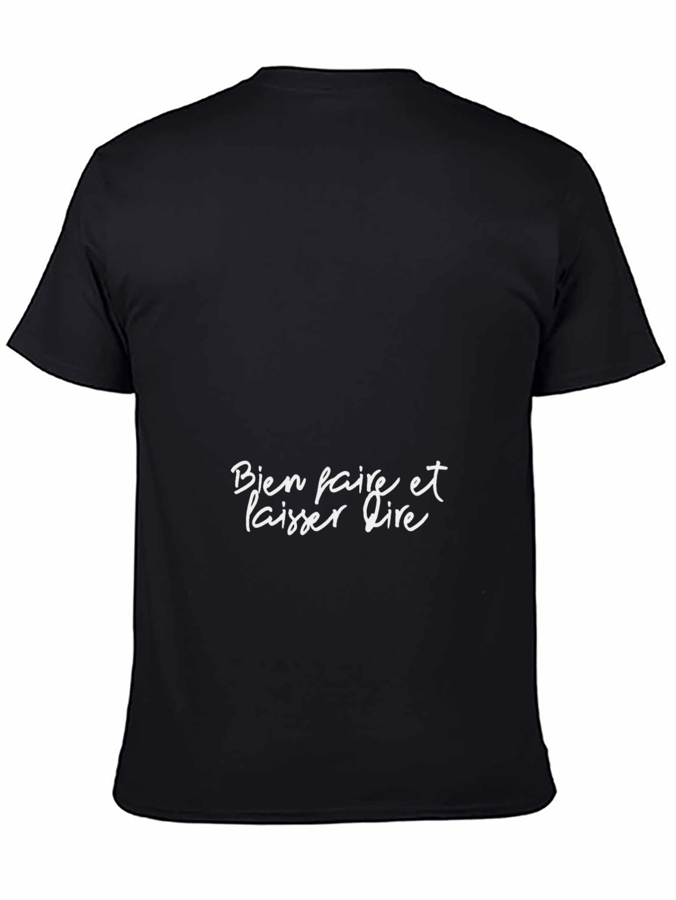 Bien Faire T-Shirt: Classic Black French Slogan Tee