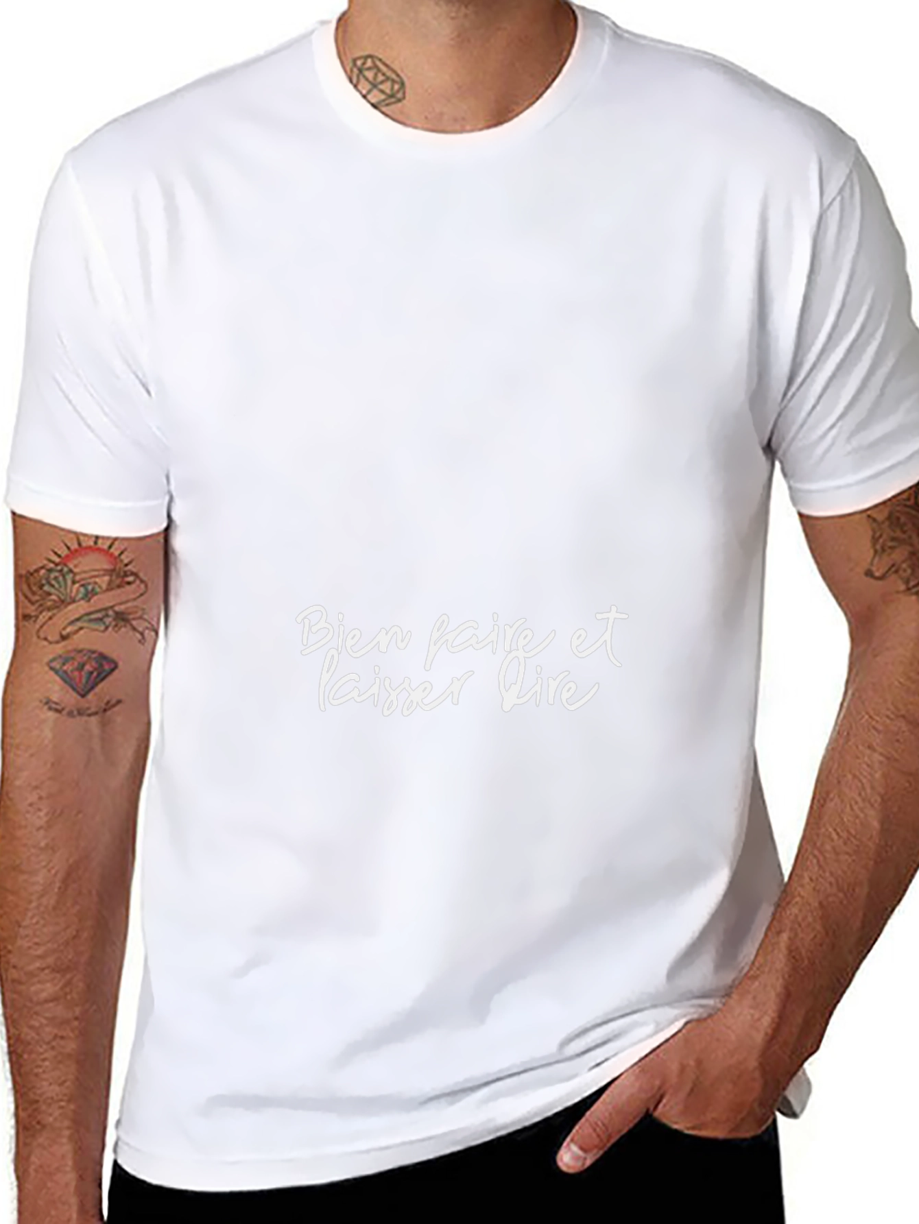 Bien Faire T-Shirt: Classic Black French Slogan Tee