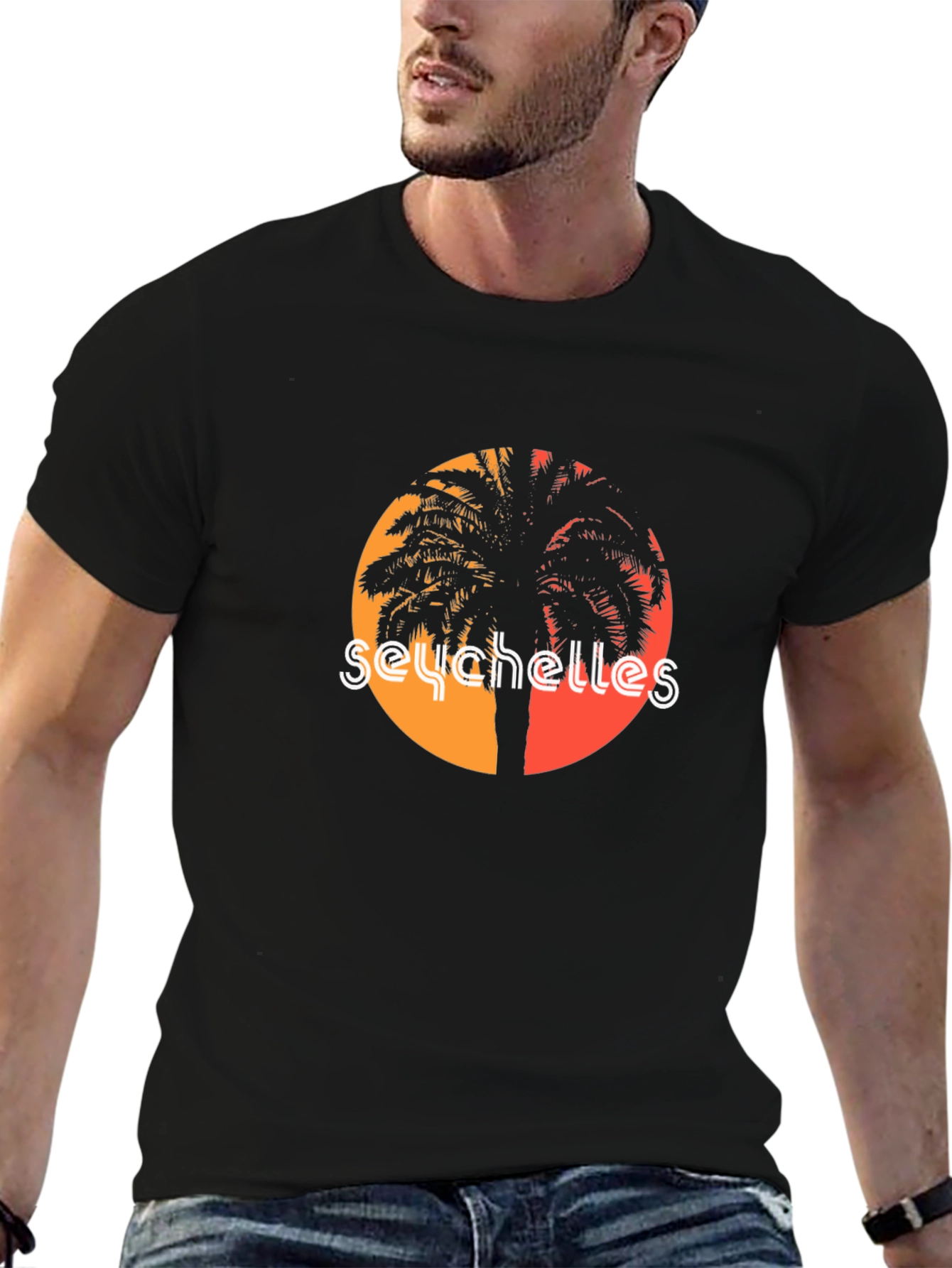 Seychelles Palm Tree T-Shirt - Island Life