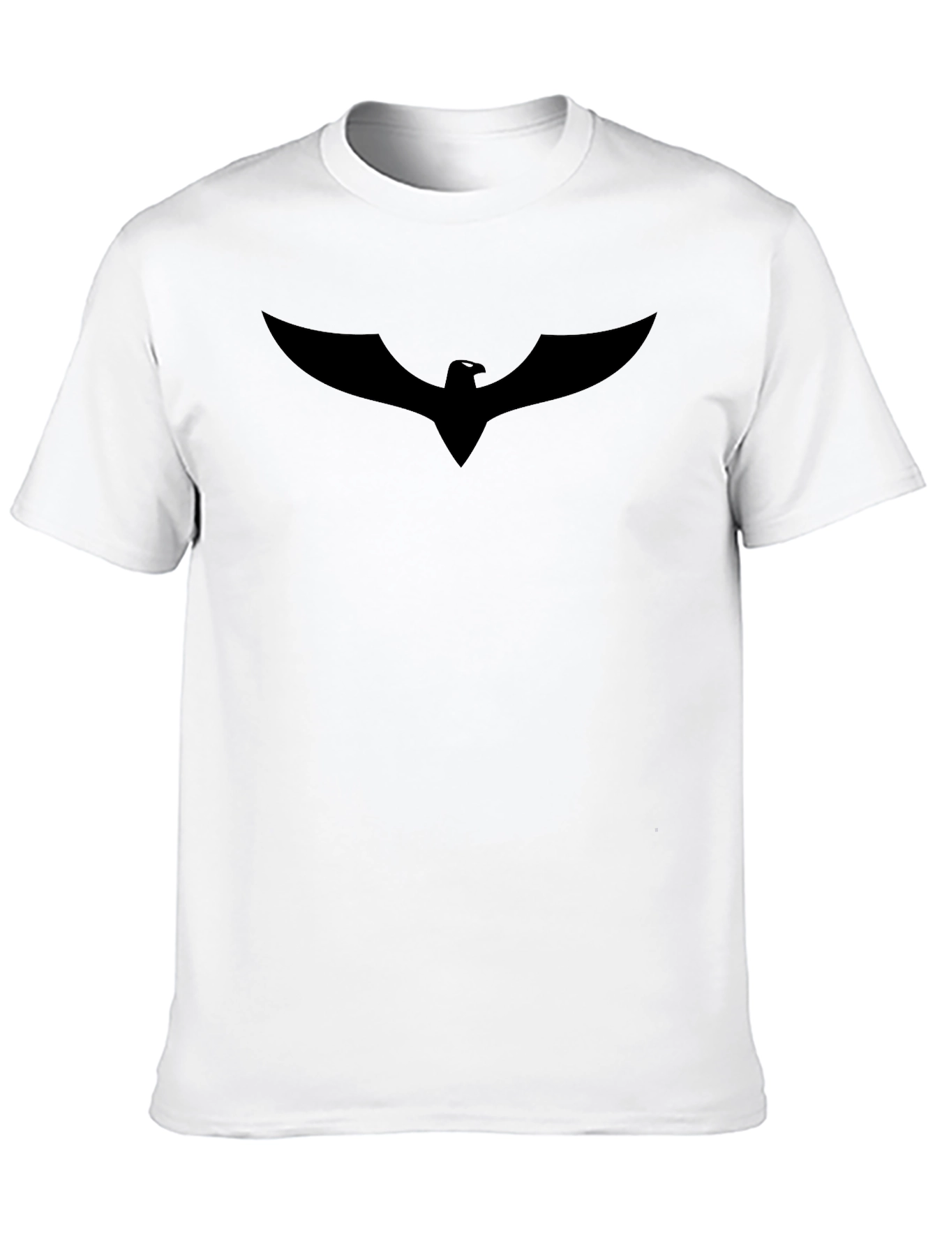 Mens Black Eagle Logo T-Shirt
